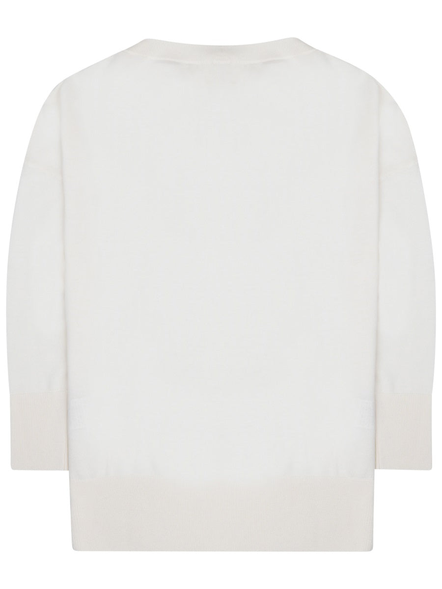 P.A.R.O.S.H. Linfa Sweater — White, view 2