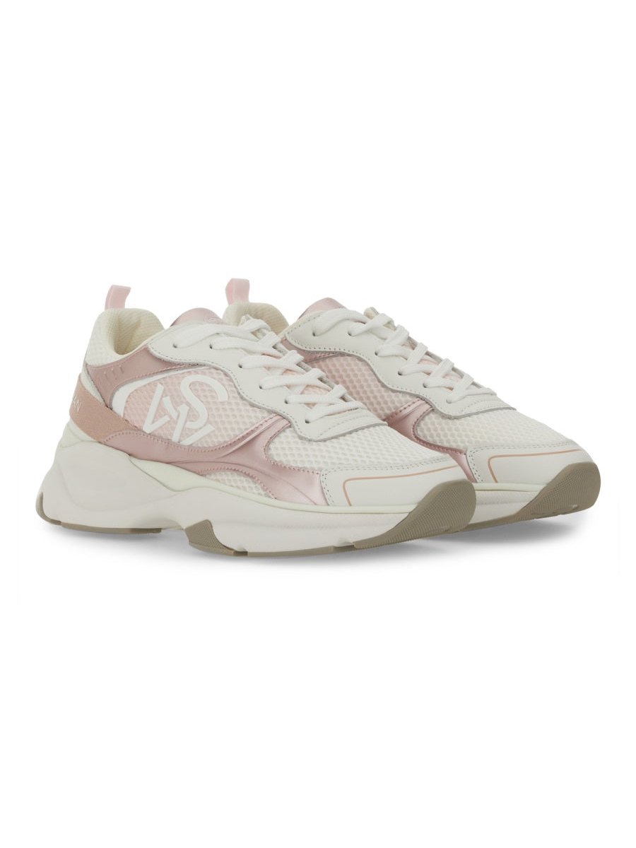 Stuart Weitzman Polyester & Calf Leather Sneaker — Pink by Stuart Weitzman