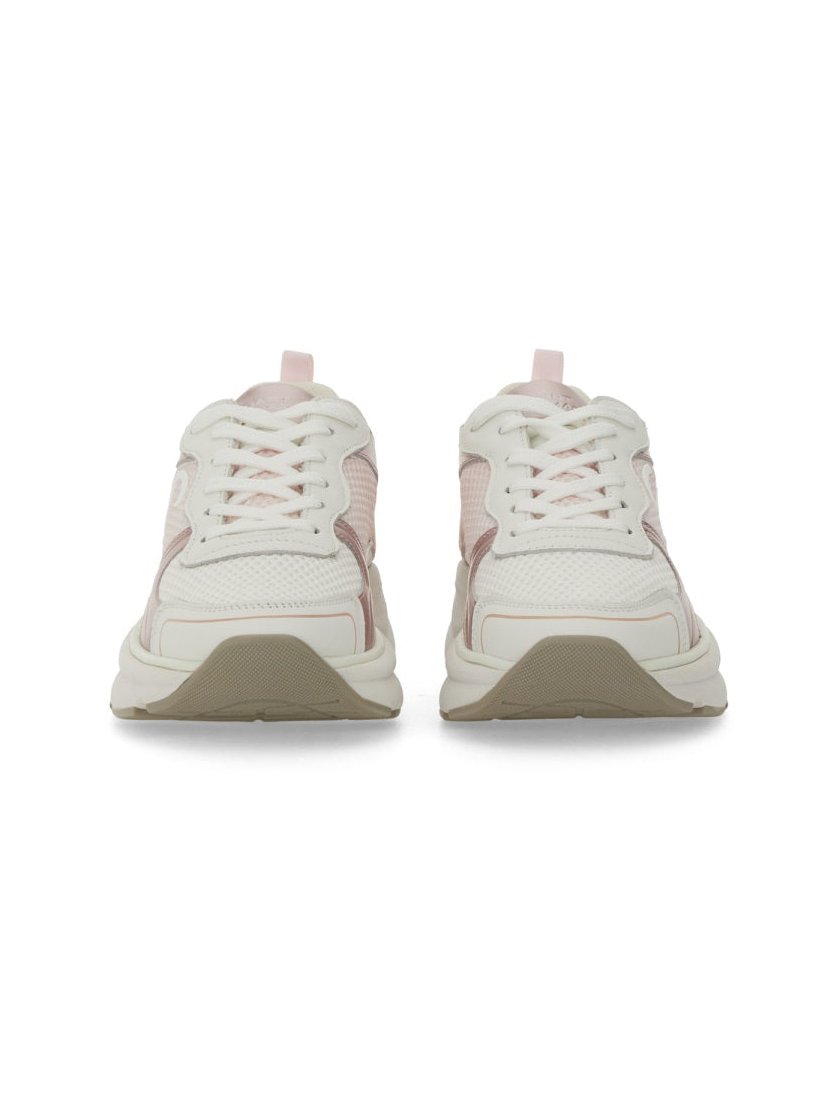 Stuart Weitzman Polyester & Calf Leather Sneaker — Pink, view 3