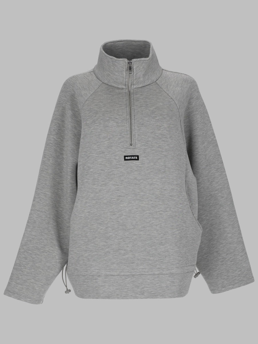 Rotate Birger Christensen Viscose Scuba Jacket — Gray by Rotate Birger Christensen
