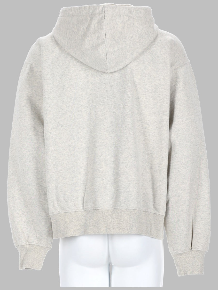 DrôLe De Monsieur Zip-Up Cotton Sweatshirt — Gray, view 2