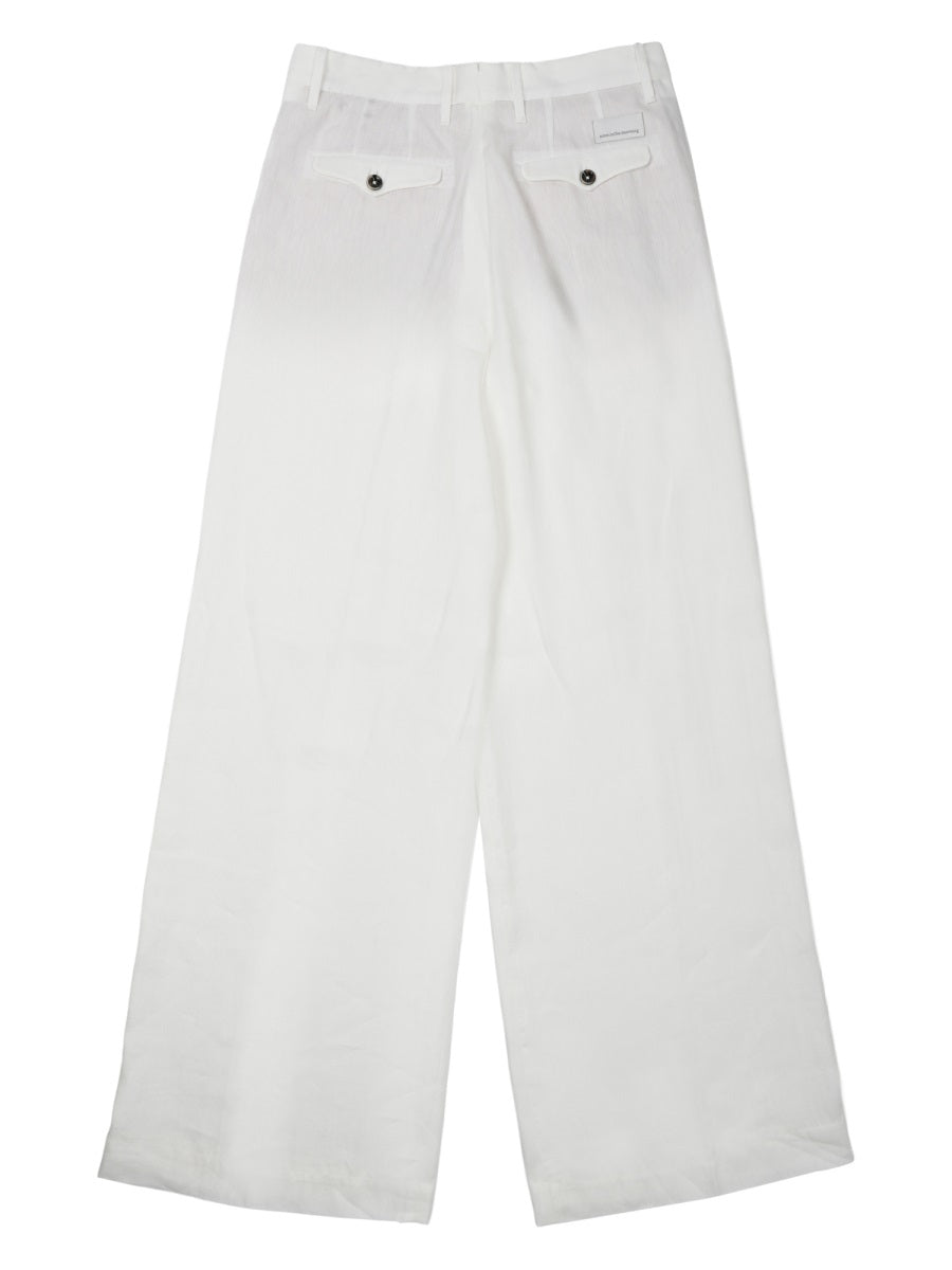 Nine In The Morning Karen Trousers — White, view 2