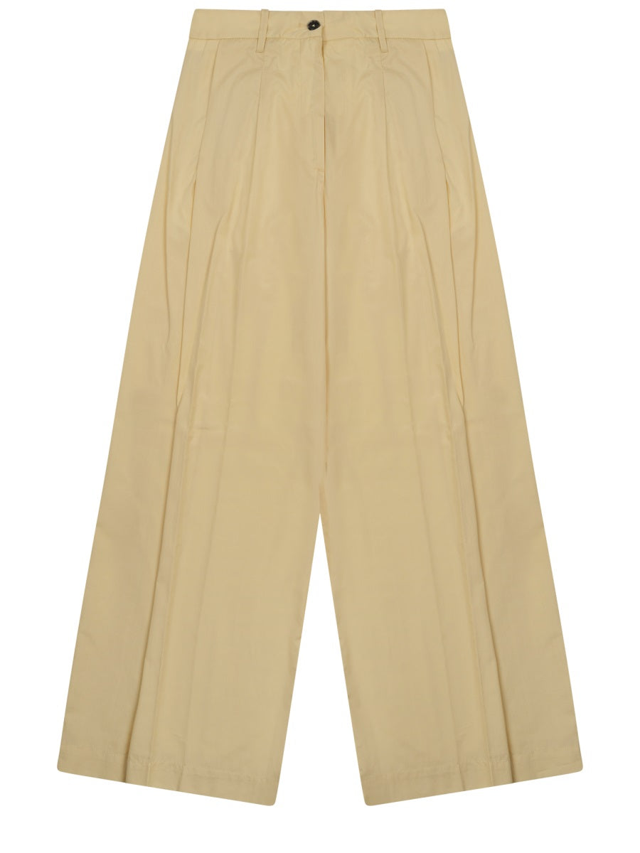 Nine In The Morning Stretch Cotton Chino Trousers — Yellow by Nine In The Morning