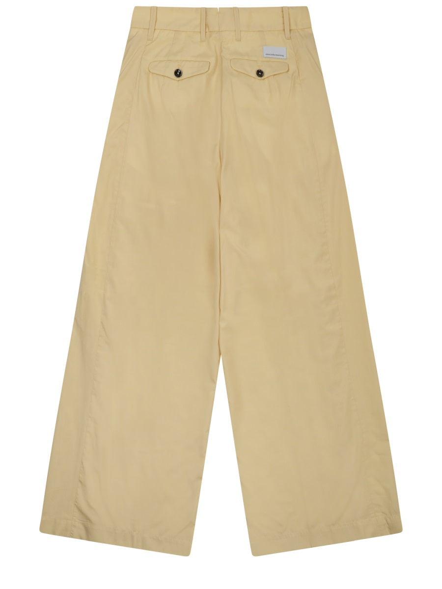 Nine In The Morning Stretch Cotton Chino Trousers — Yellow, view 2
