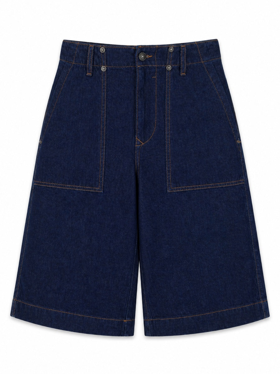 Versace Jeans Couture Cotton Denim Shorts — Denim, view 2