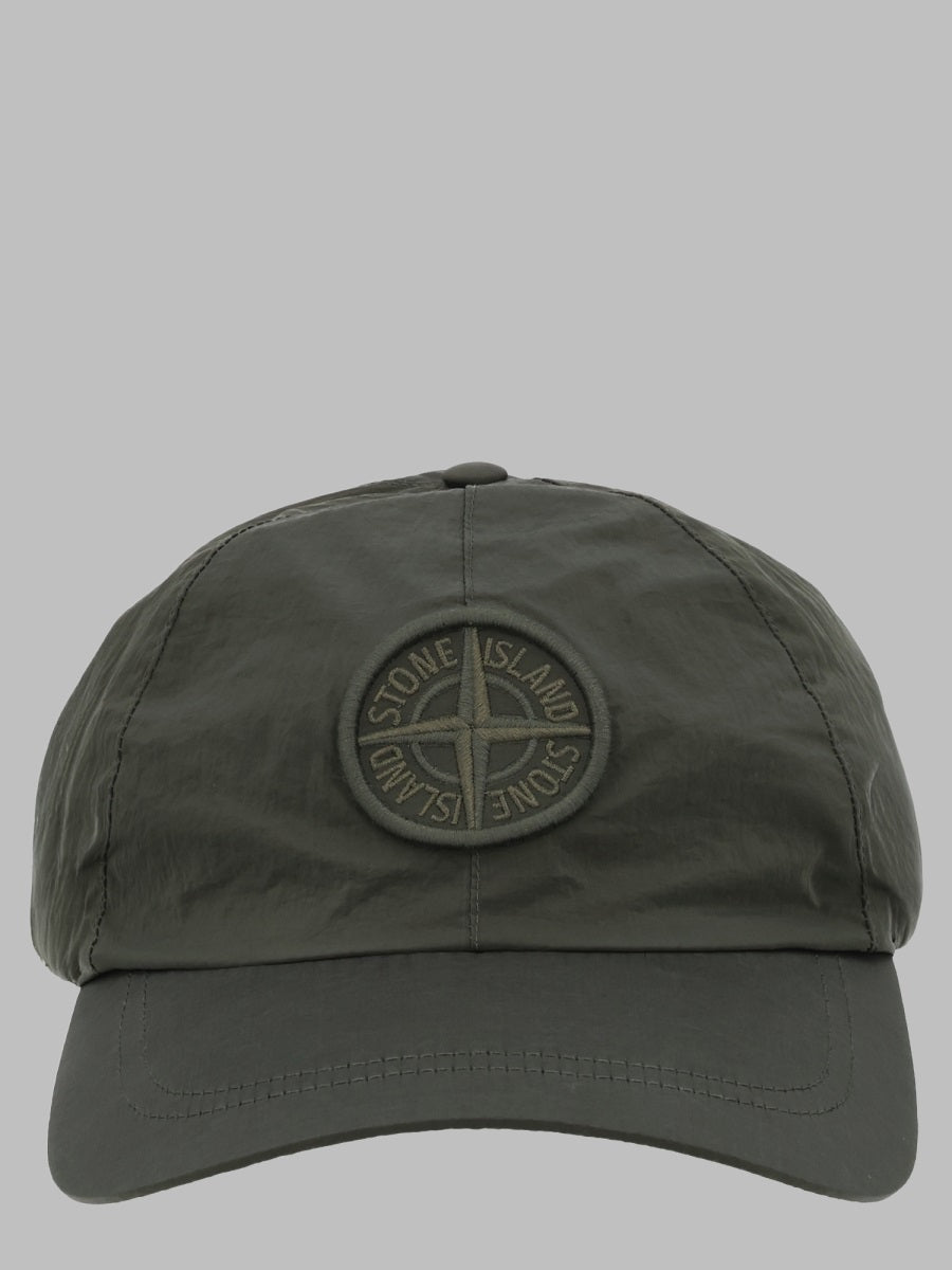 Stone Island L2S159100011_S0076V0059 Polyamide Baseball Cap — Green by Stone Island