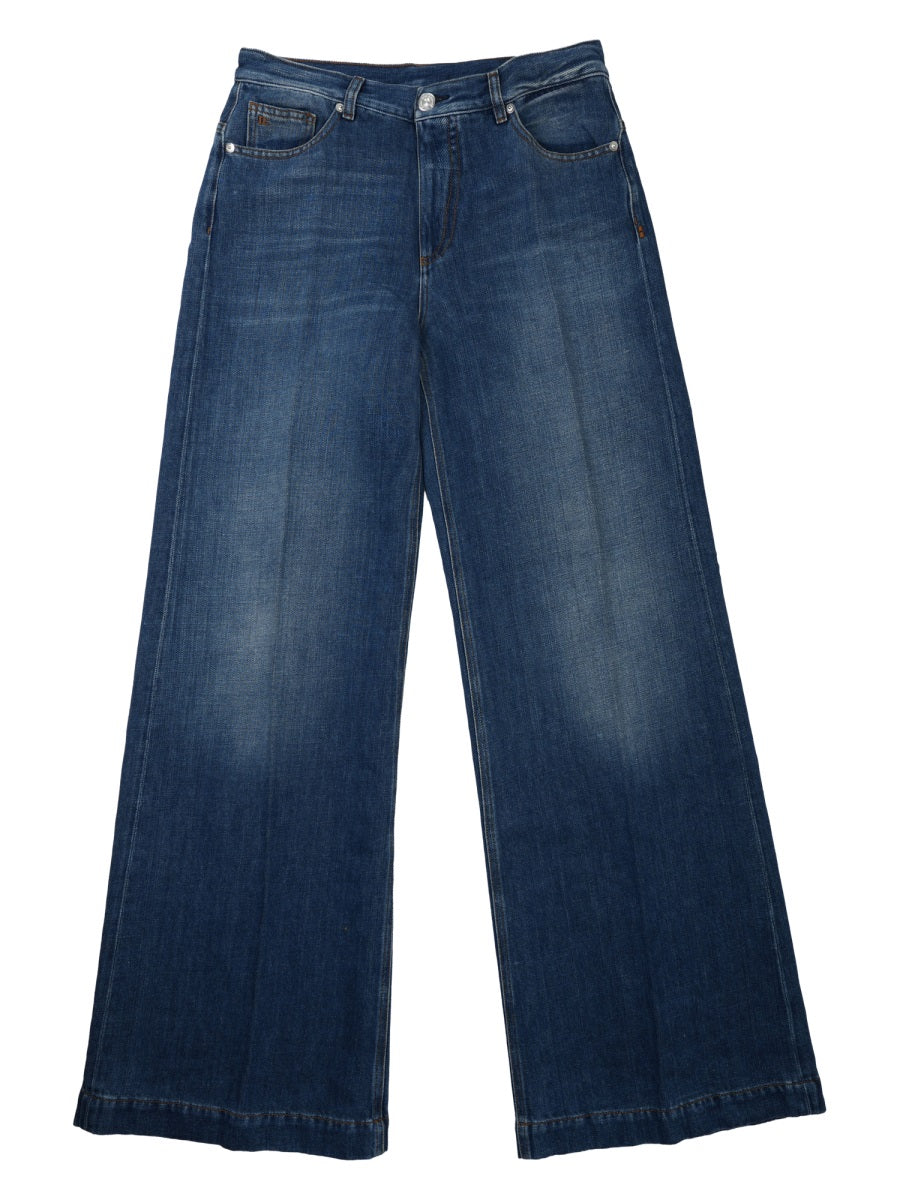 Nine In The Morning V40 Palazzo Jeans — Blue by Nine In The Morning