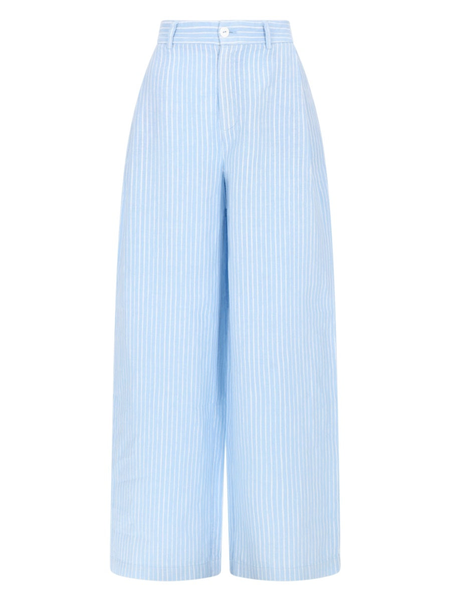 120% Lino Linen Trousers — Blue by 120% Lino