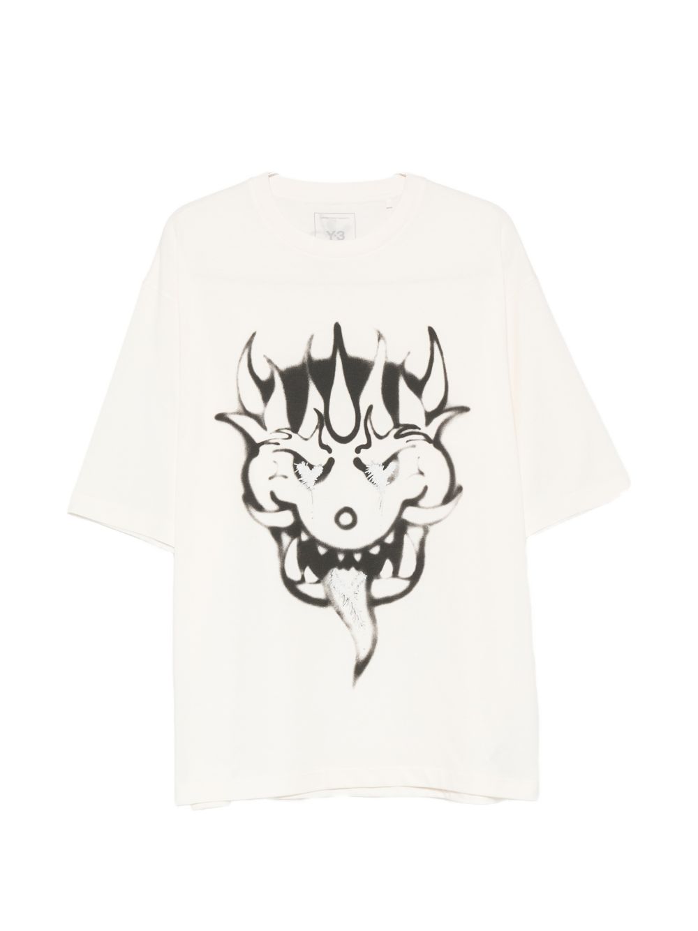 Y-3 Graphic-Print Cotton T-Shirt — White by Y-3