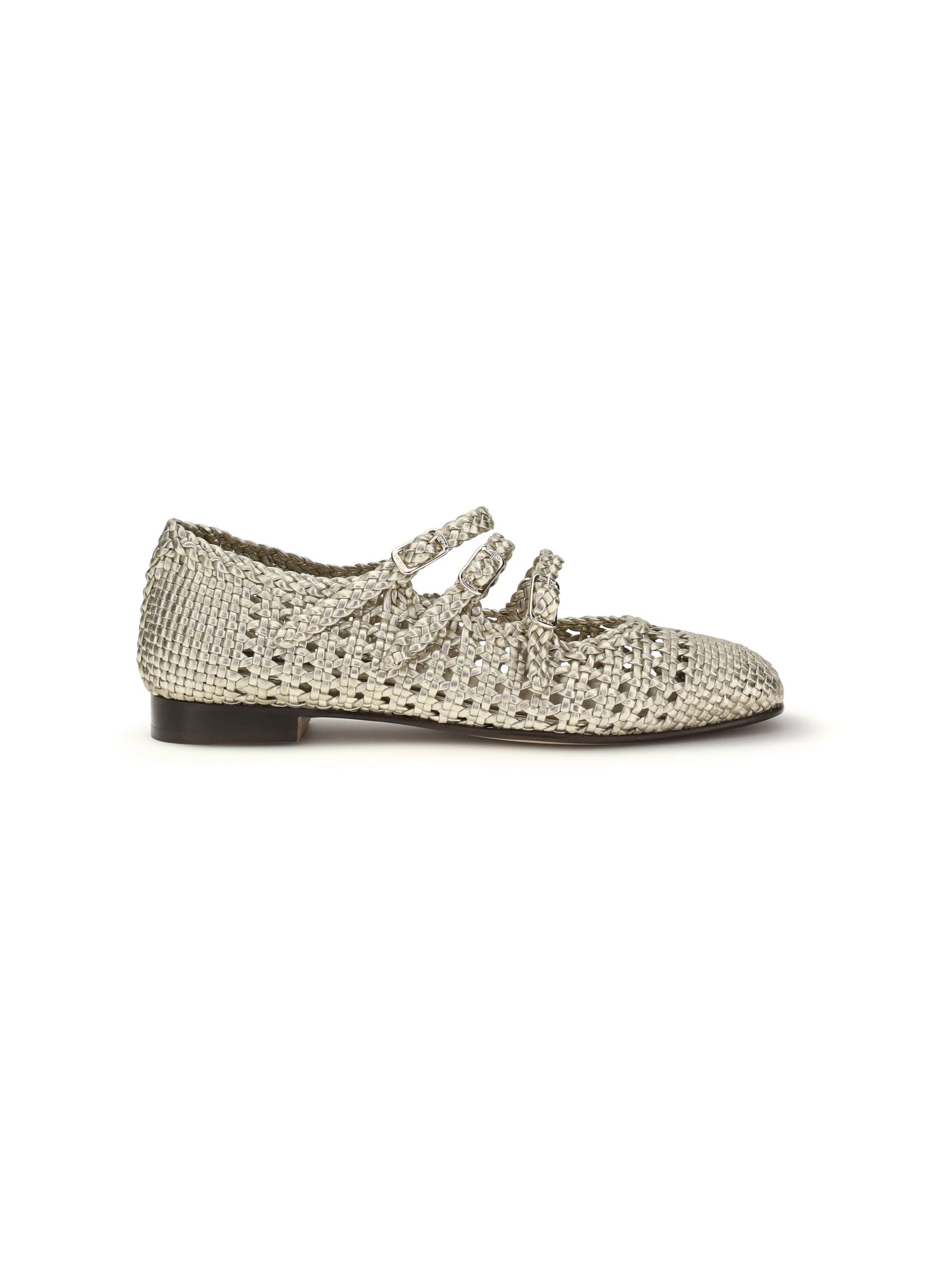 Carel Paris Ballerina Flat — Silver by Carel Paris