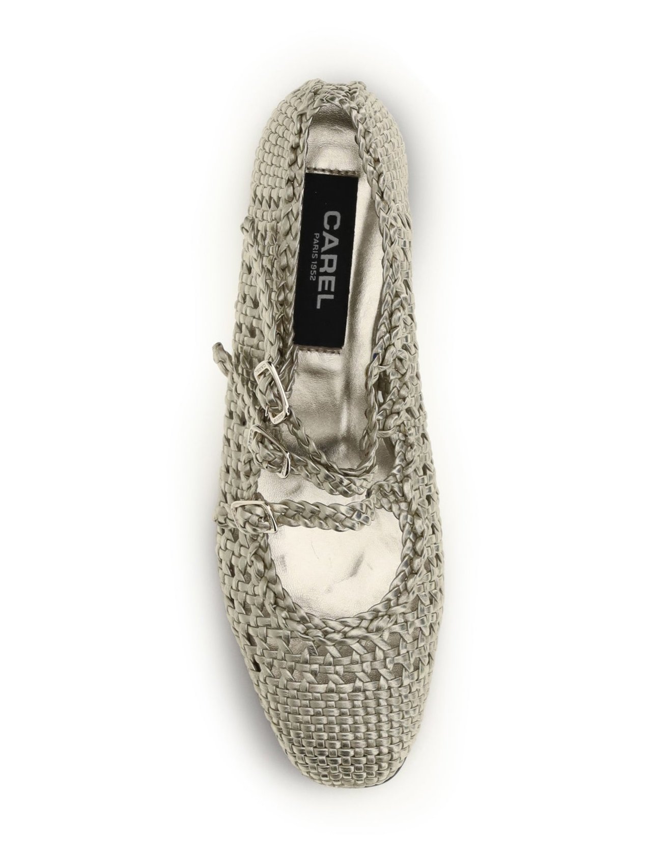 Carel Paris Ballerina Flat — Silver, view 3