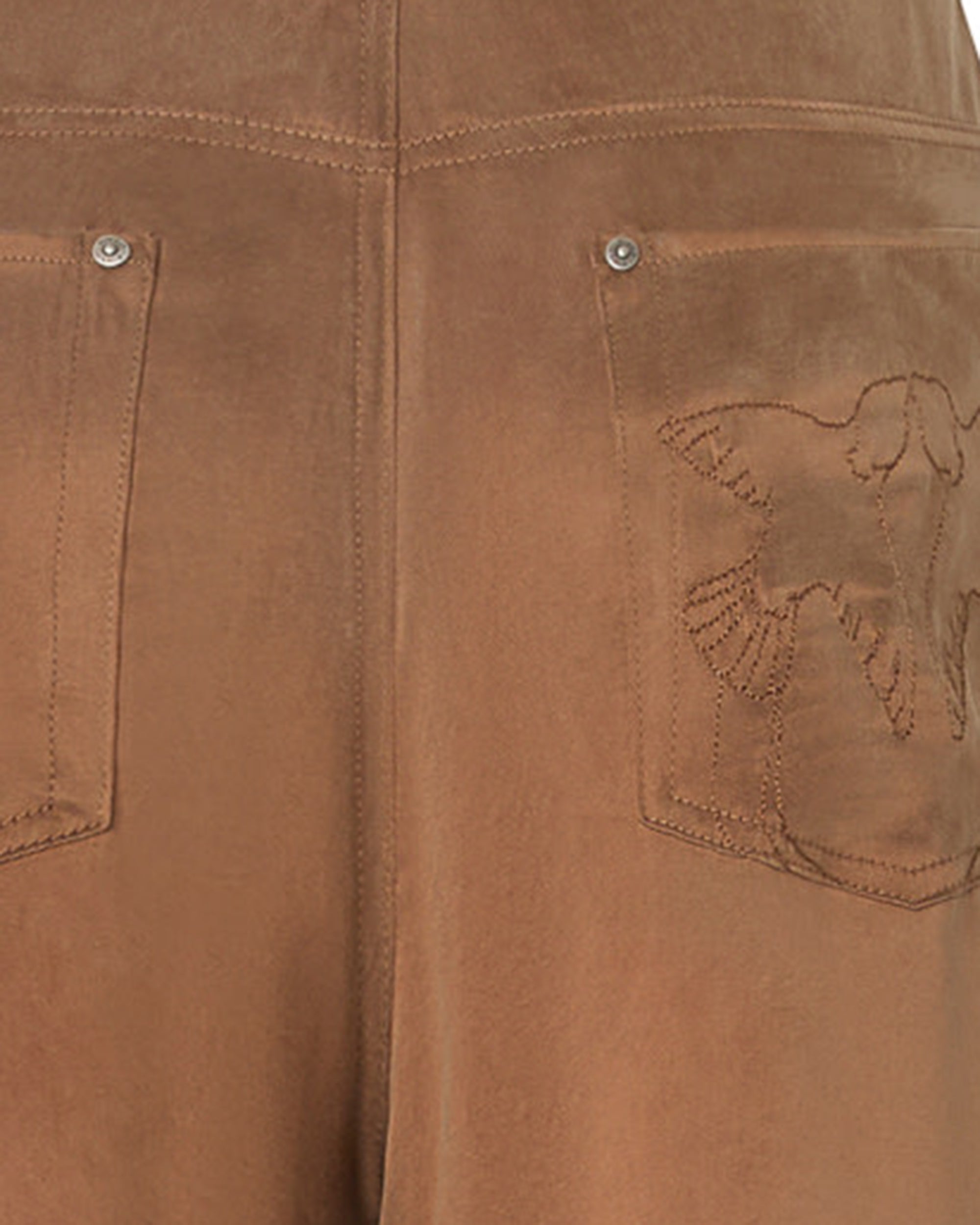 Pinko Cupro-Viscose Palazzo Trousers — Brown, view 3