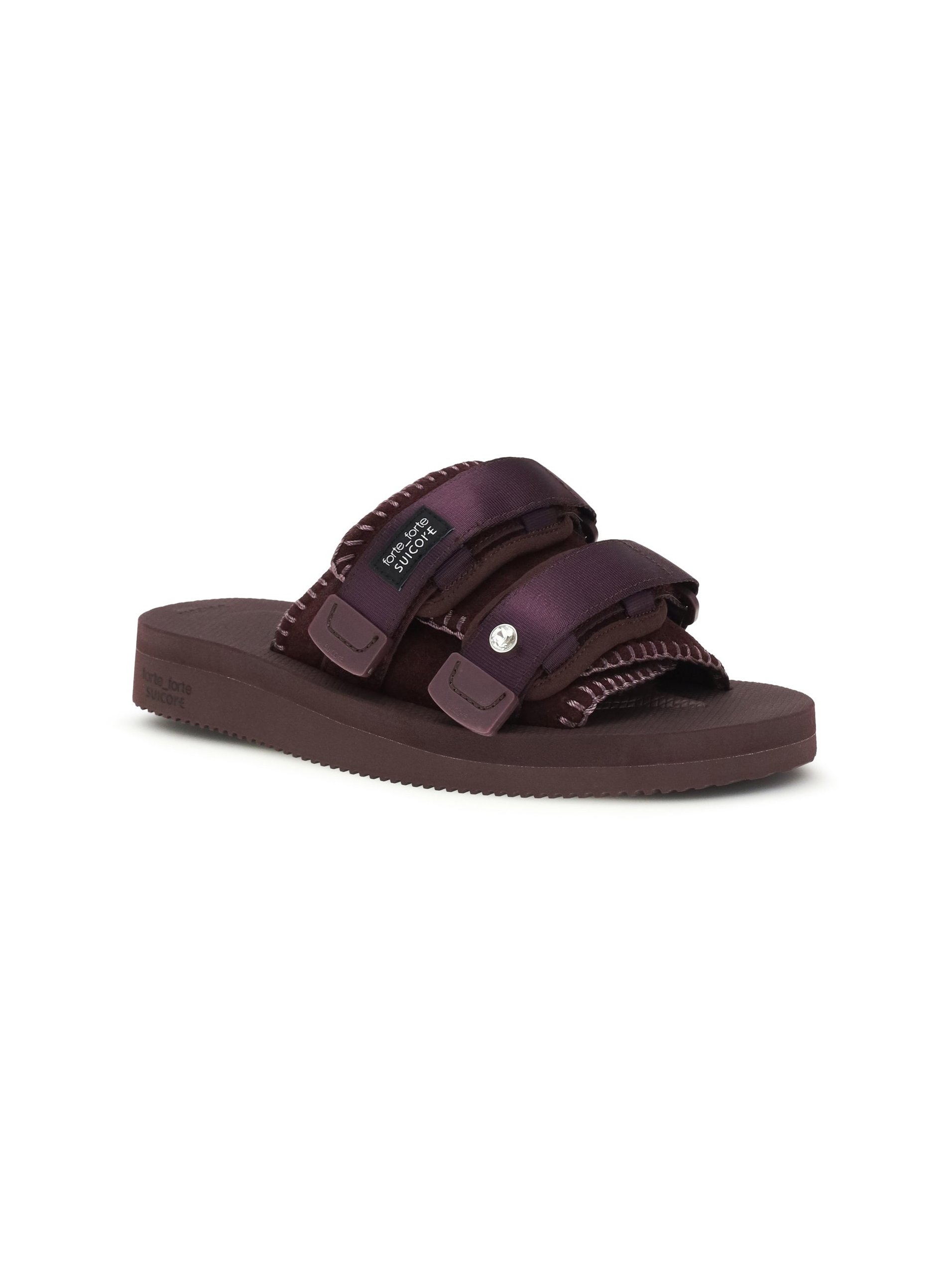 Forte Forte Double-Strap Sandal — Purple, view 2