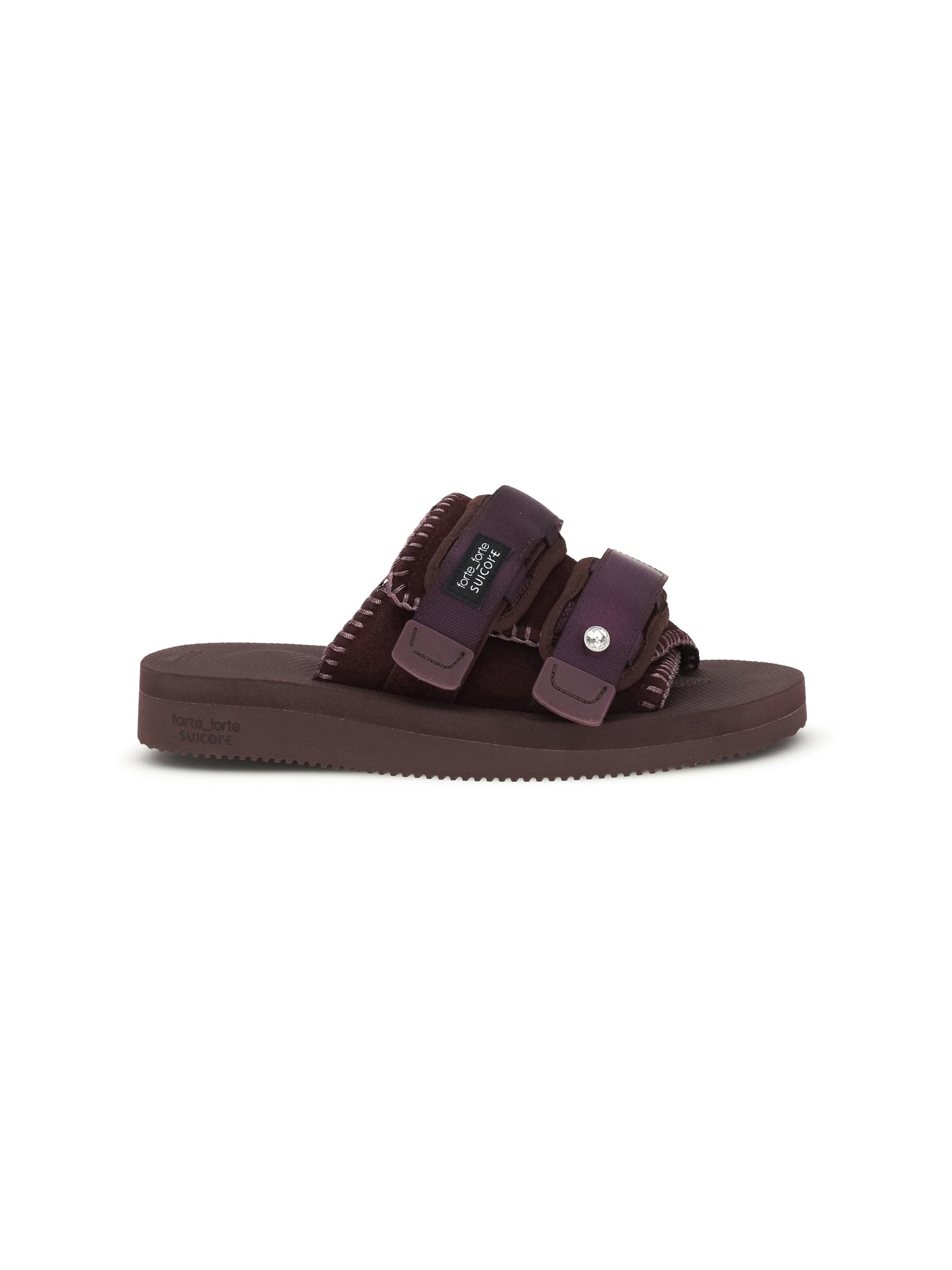 Forte Forte Double-Strap Sandal — Purple, view 4