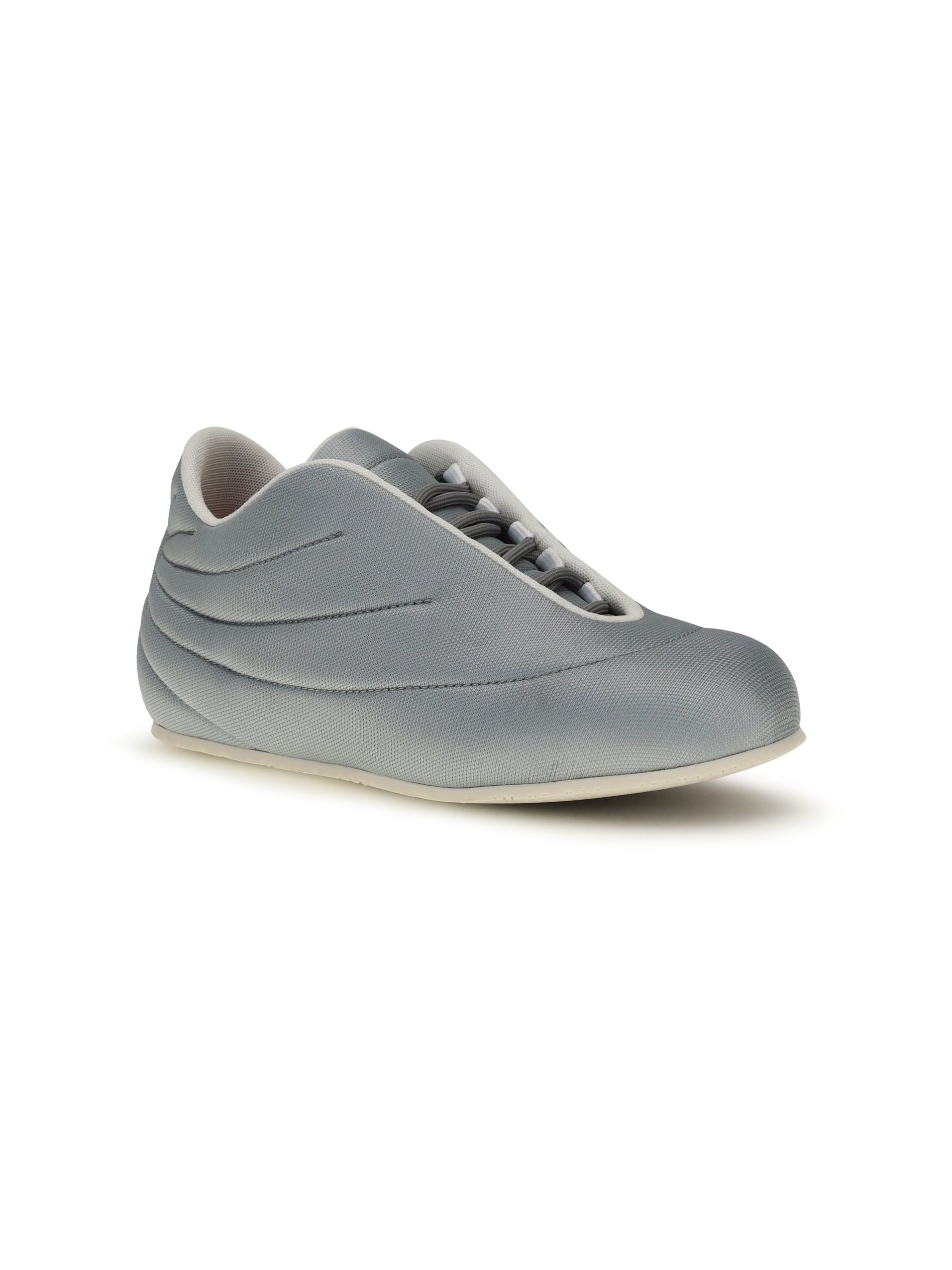 Pdf Channel Polyester Low-Top Sneakers — Gray, view 3