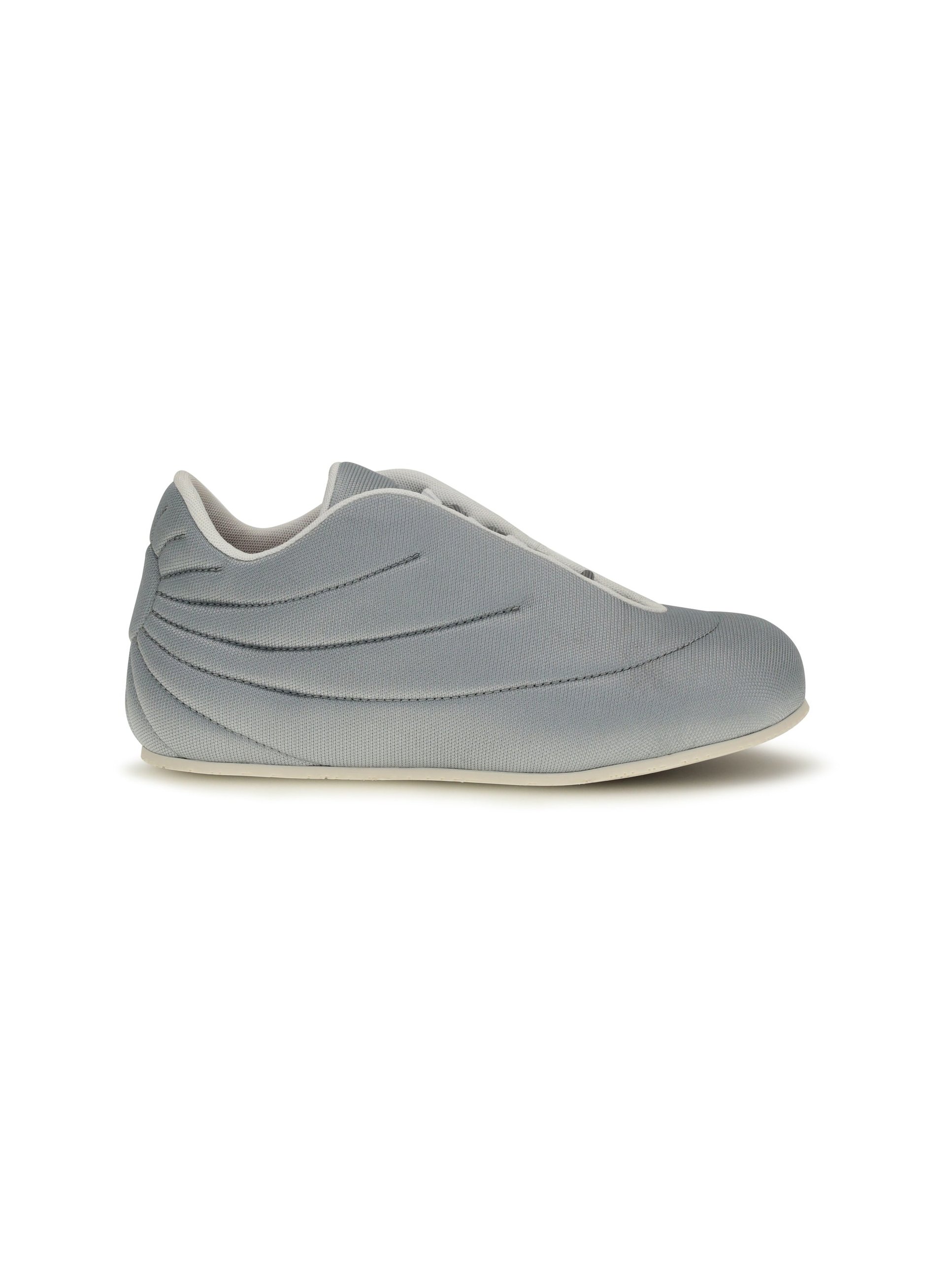 Pdf Channel Polyester Low-Top Sneakers — Gray, view 4