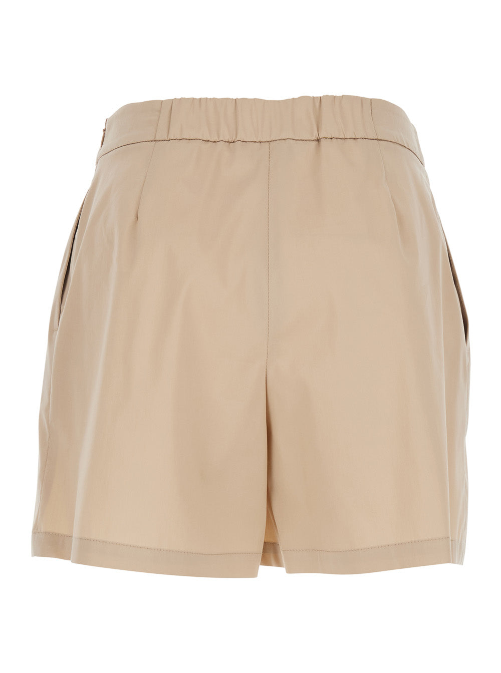 Leplain Cotton-Blend Shorts — Beige, view 2