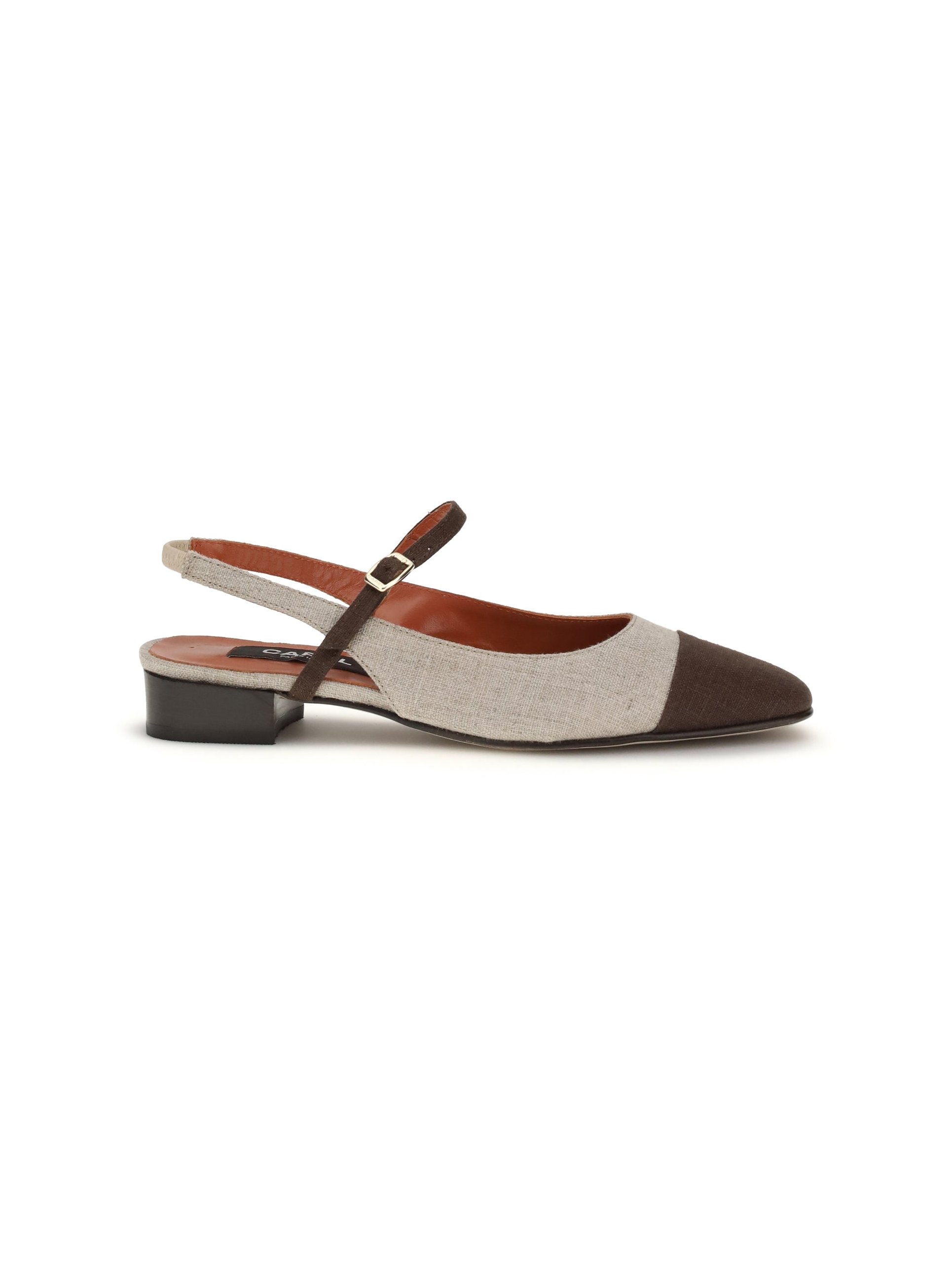 Carel Paris Oceano Slingback heel — Beige by Carel Paris