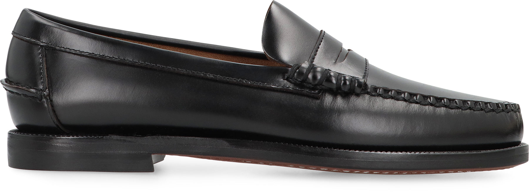 Sebago Leather Loafers — Black, view 2