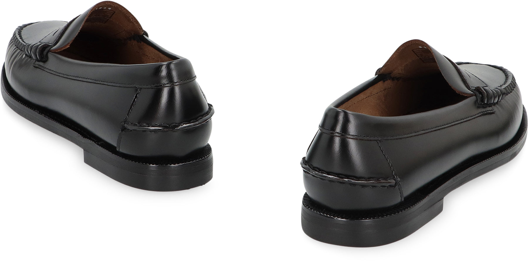 Sebago Leather Loafers — Black, view 4