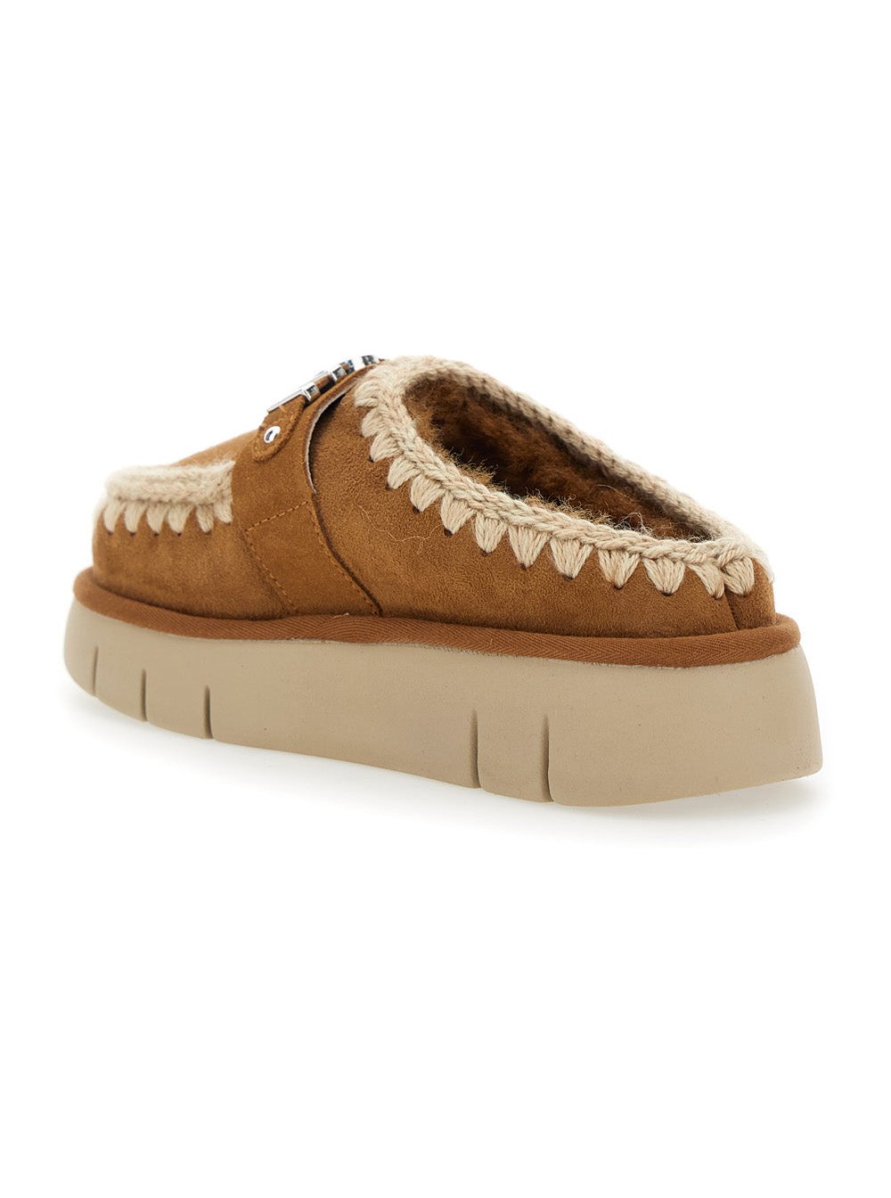 Mou Sheepskin Mule Slipper — Brown, view 3