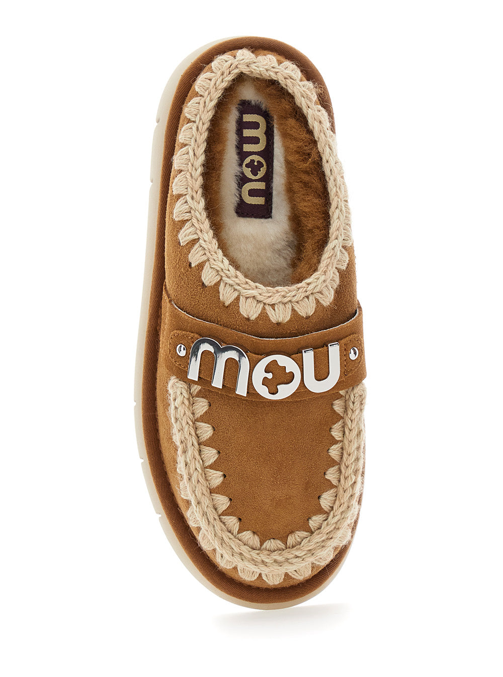 Mou Sheepskin Mule Slipper — Brown, view 4