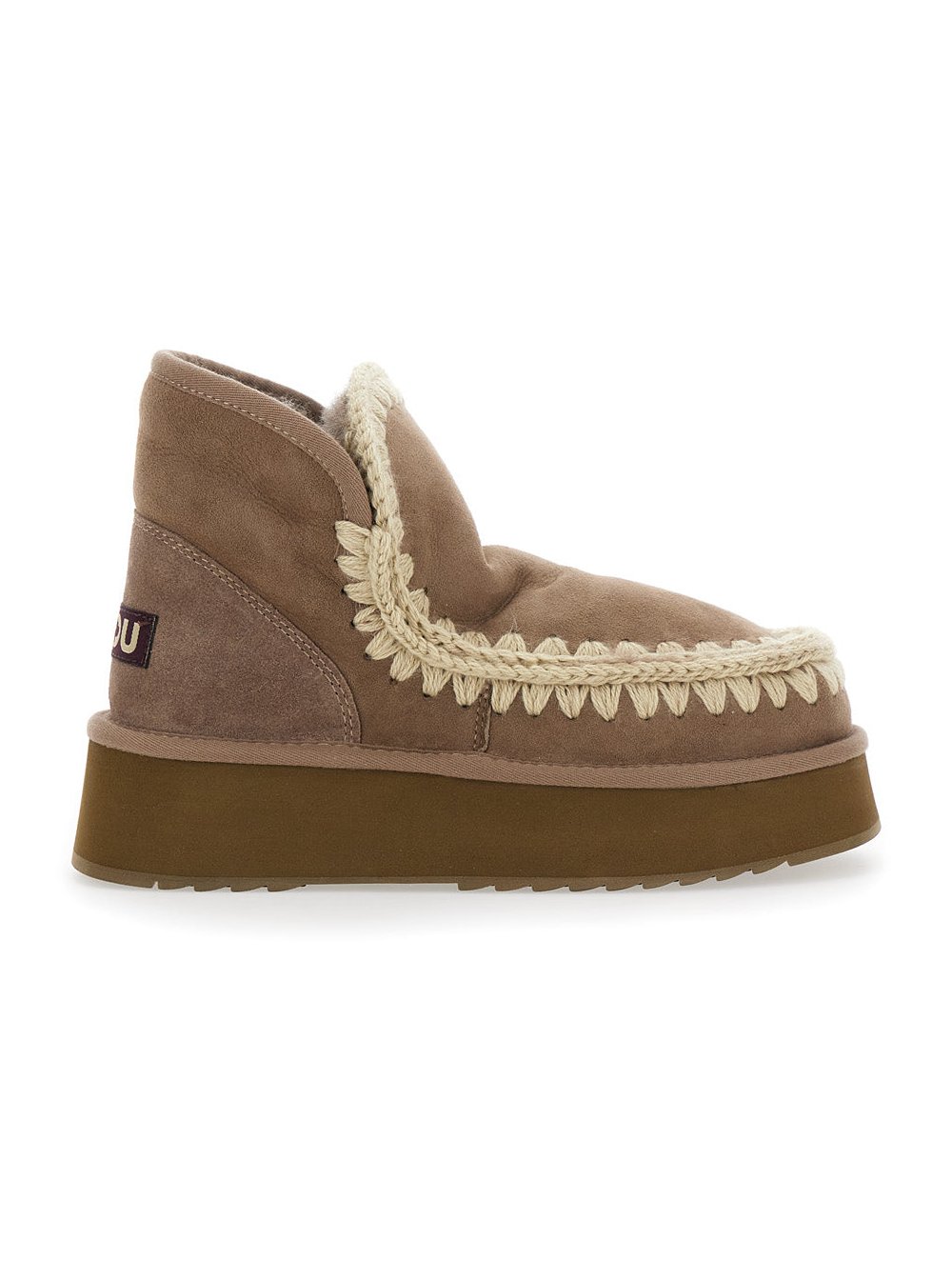 Mou Mini Eskimo Ankle Boot — Beige by Mou