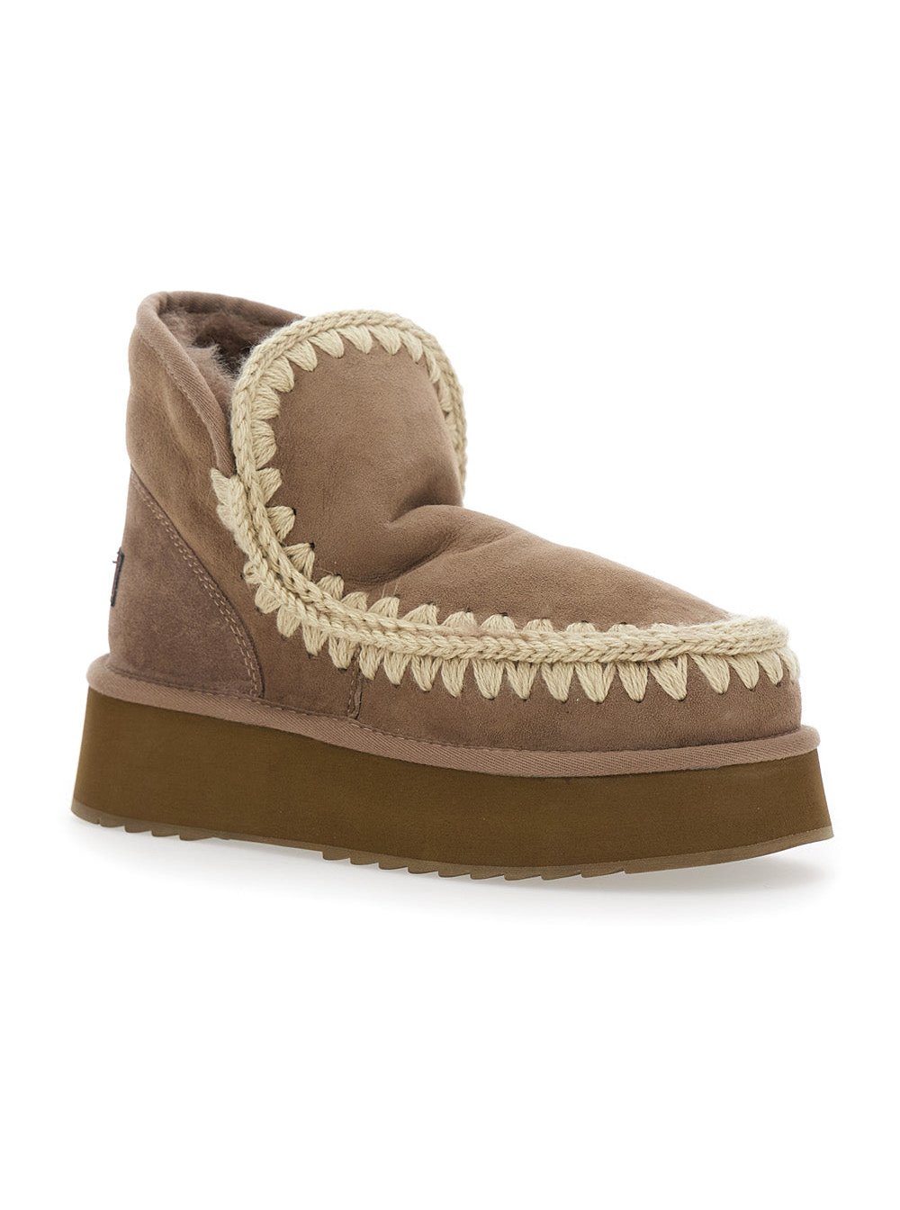 Mou Mini Eskimo Ankle Boot — Beige, view 2