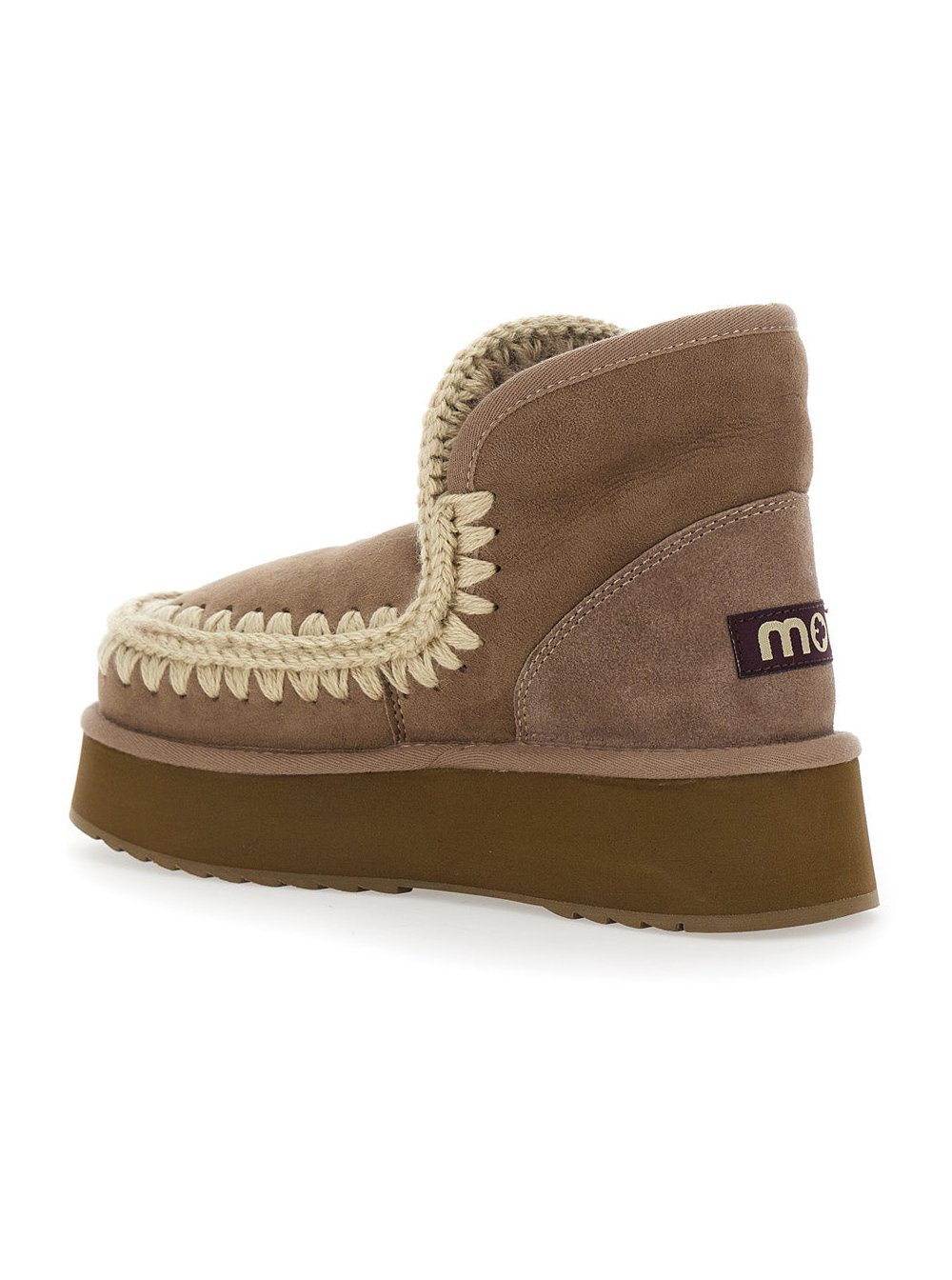 Mou Mini Eskimo Ankle Boot — Beige, view 3