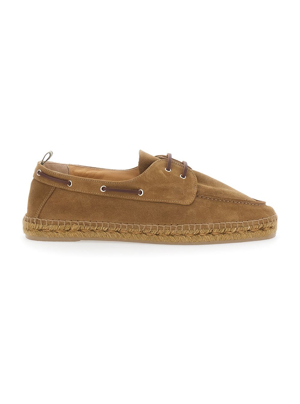 CastañEr Suede Calf Leather Espadrille — Brown by Castaner