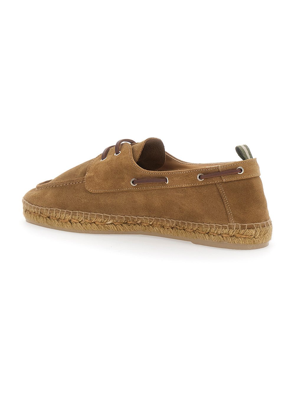 CastañEr Suede Calf Leather Espadrille — Brown, view 3