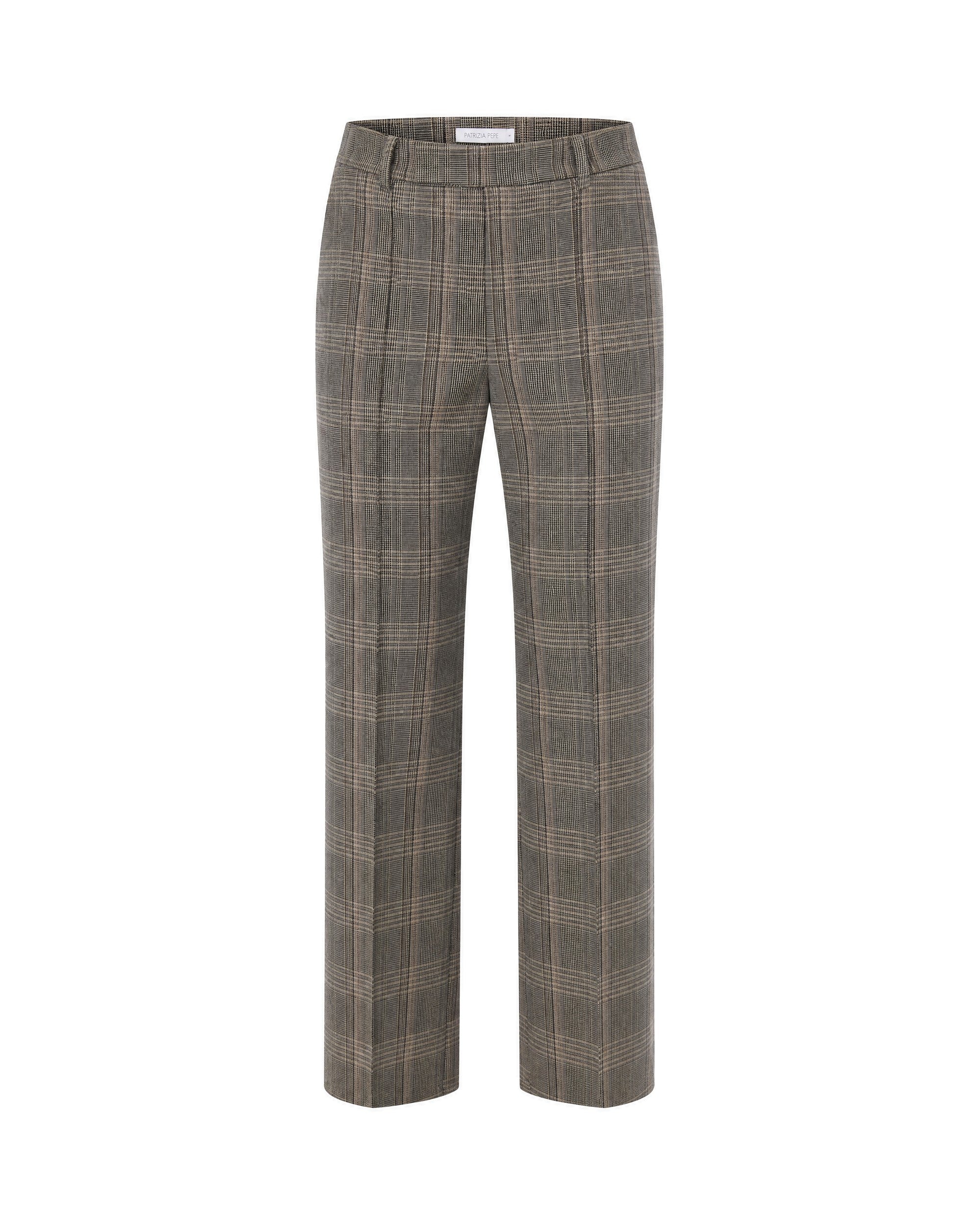 Patrizia Pepe Prince of Wales Check Trousers — Brown by Patrizia Pepe