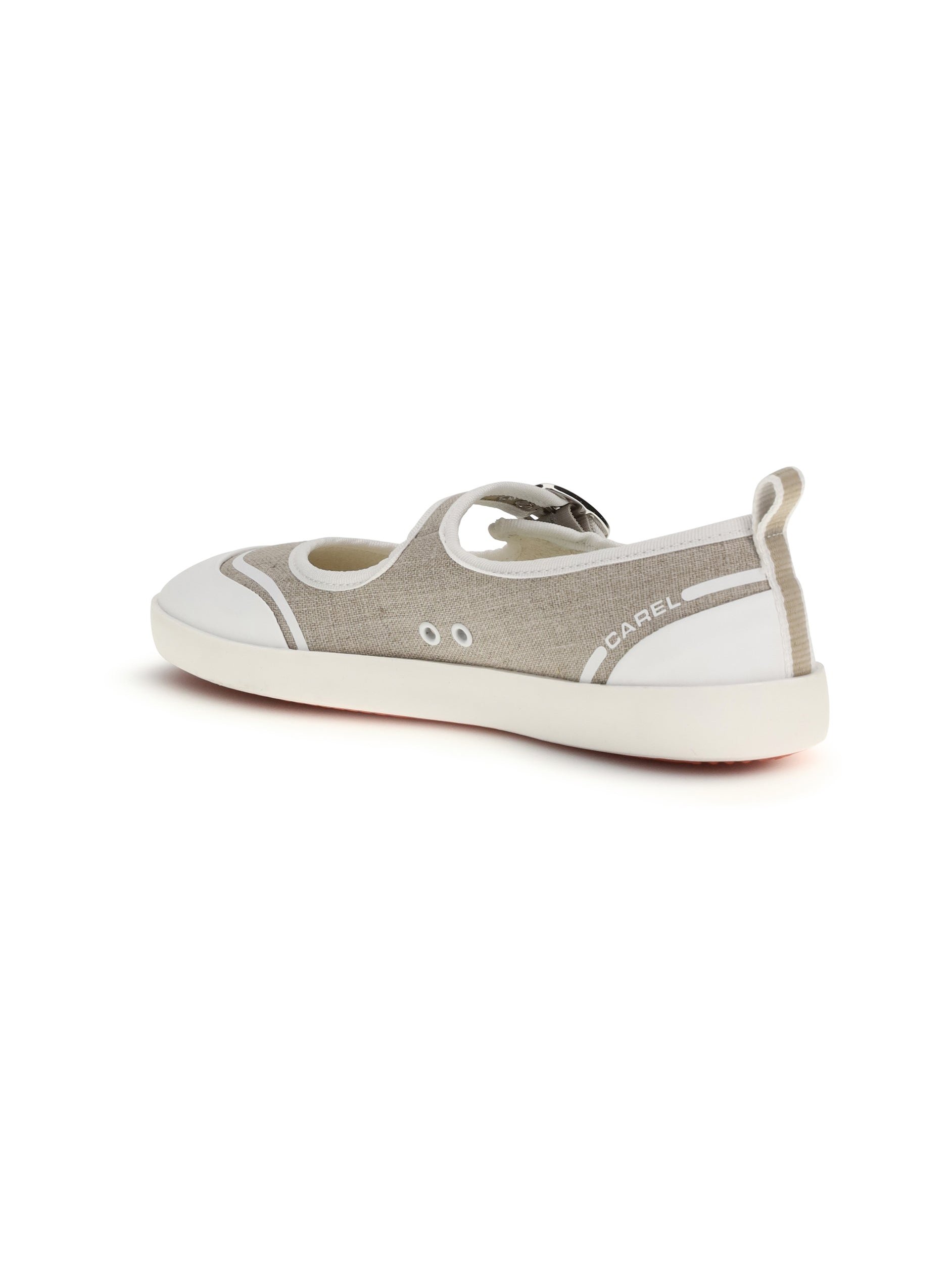 Carel Paris Cotton Canvas Flat — Beige by Carel Paris