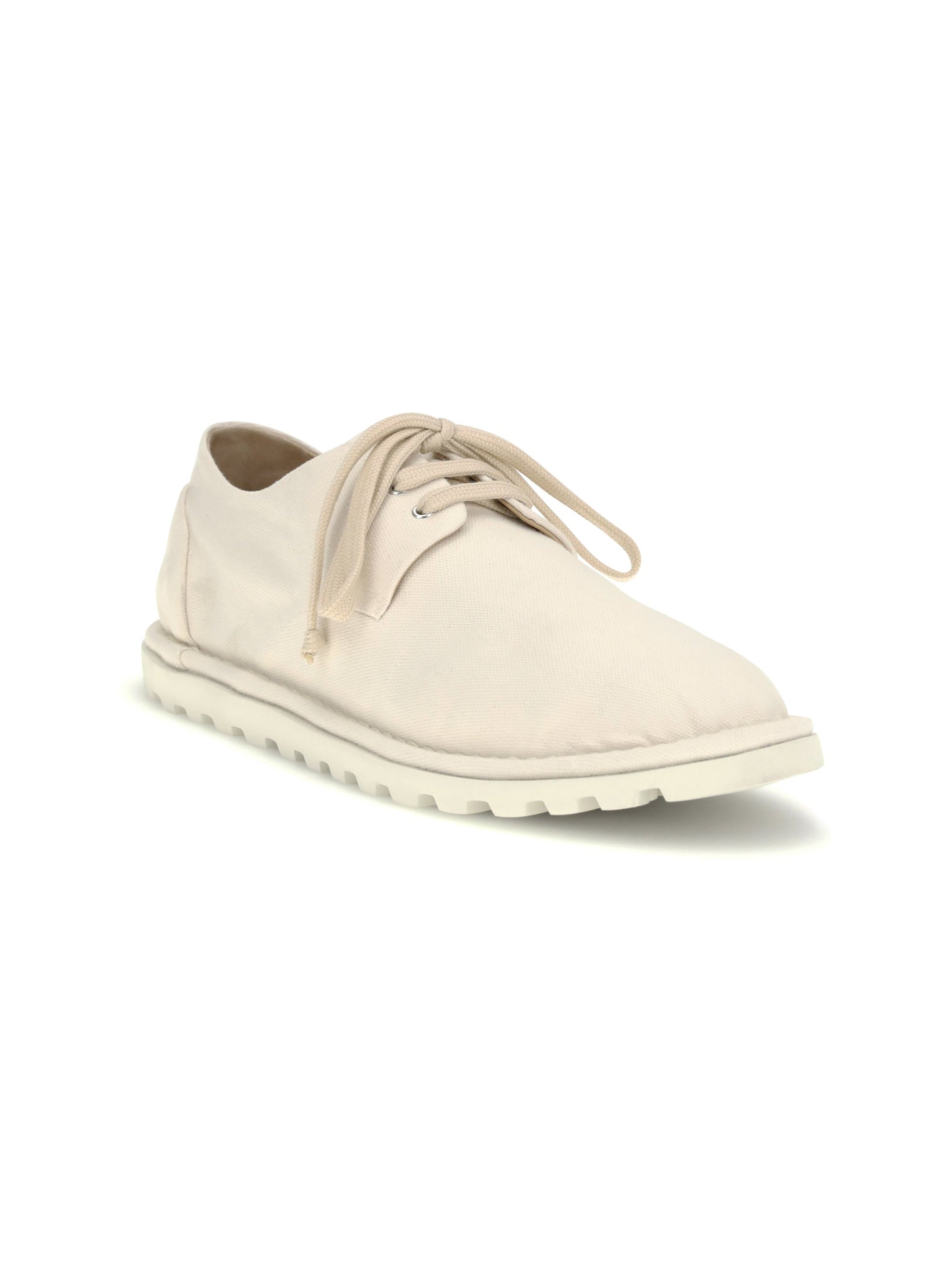 MarsèLl Cotton Lace-Up Derby Shoe — Beige, view 2