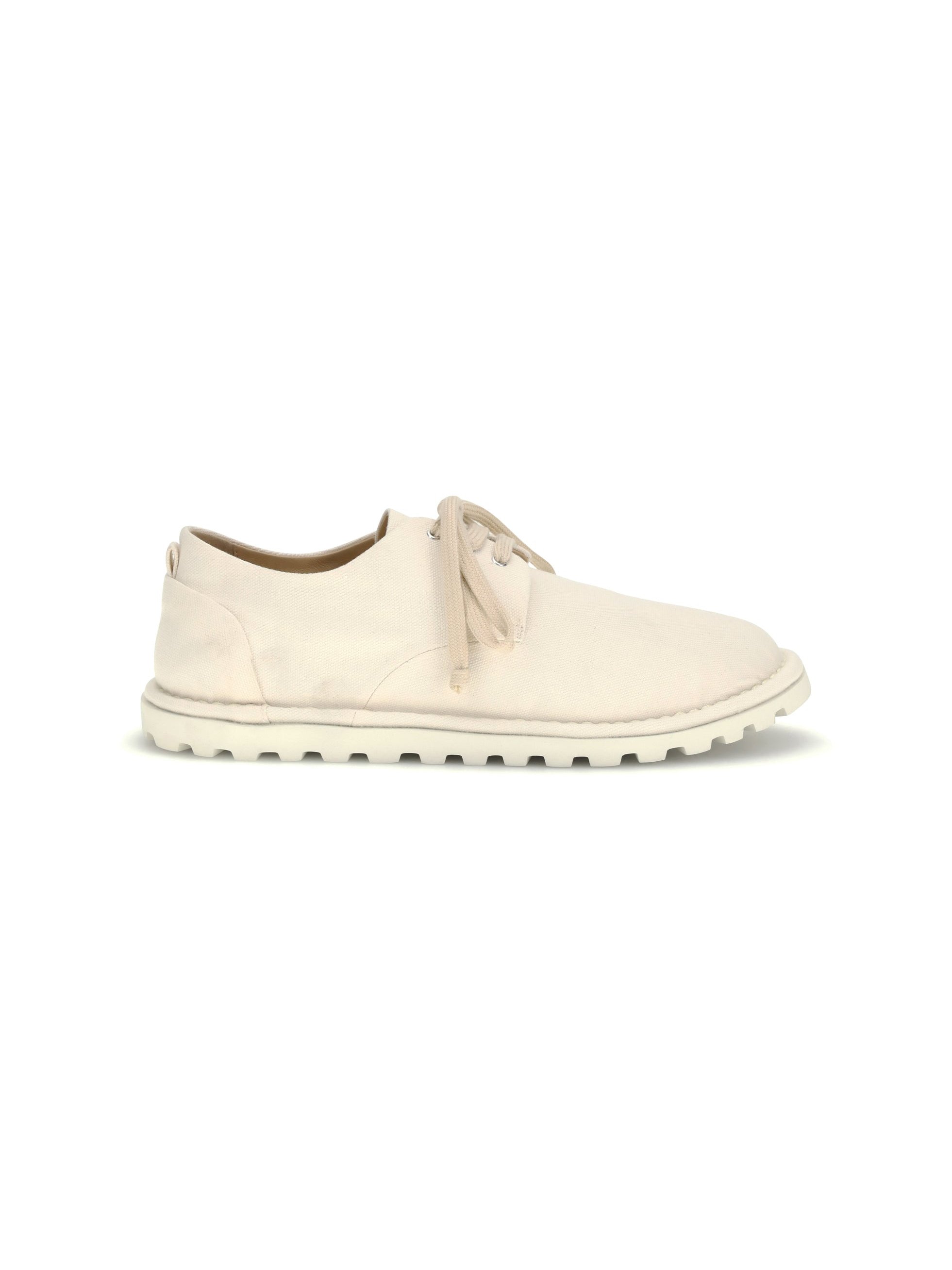 MarsèLl Cotton Lace-Up Derby Shoe — Beige, view 3