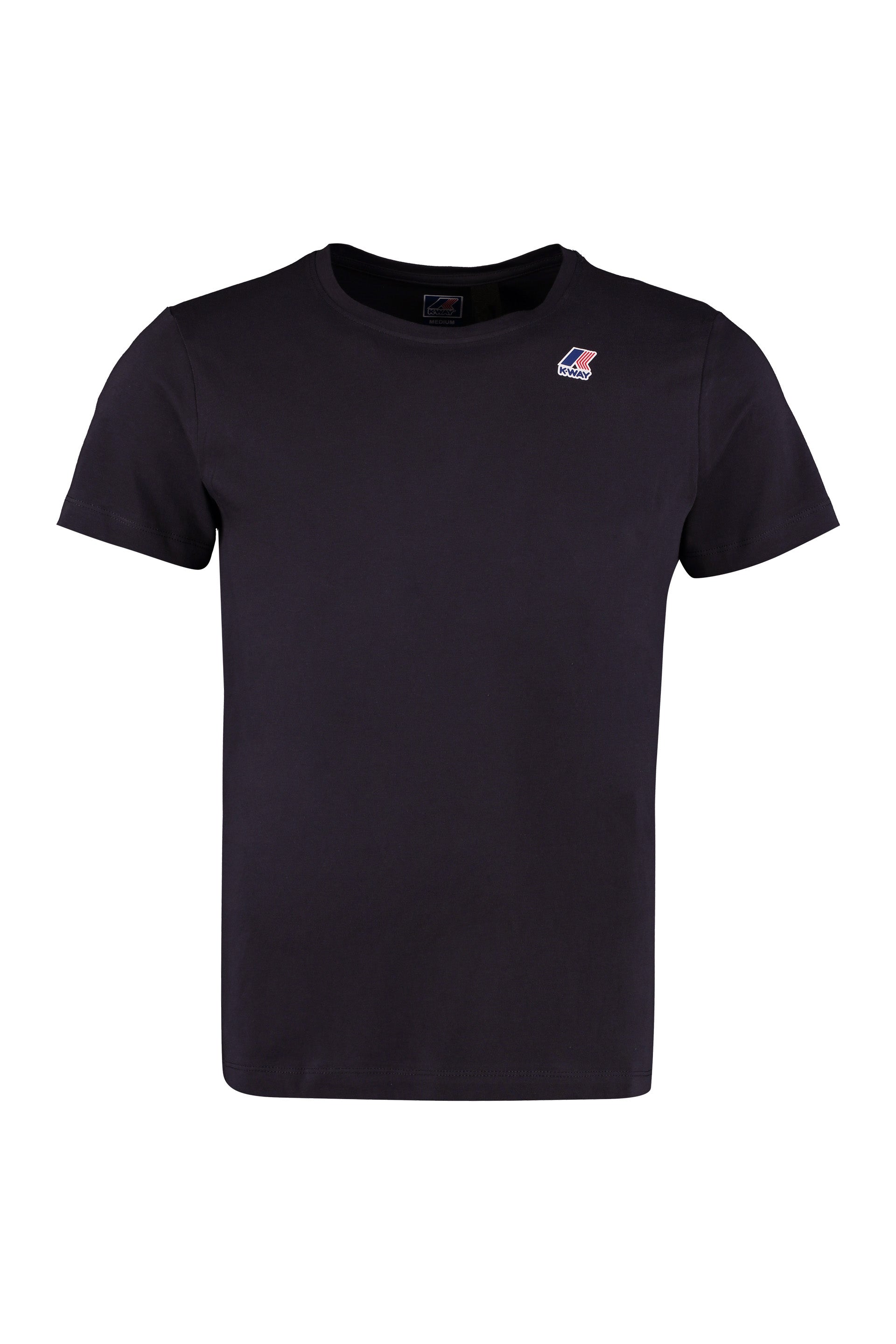 K-Way Logo-Print Cotton T-Shirt — Black by K-Way