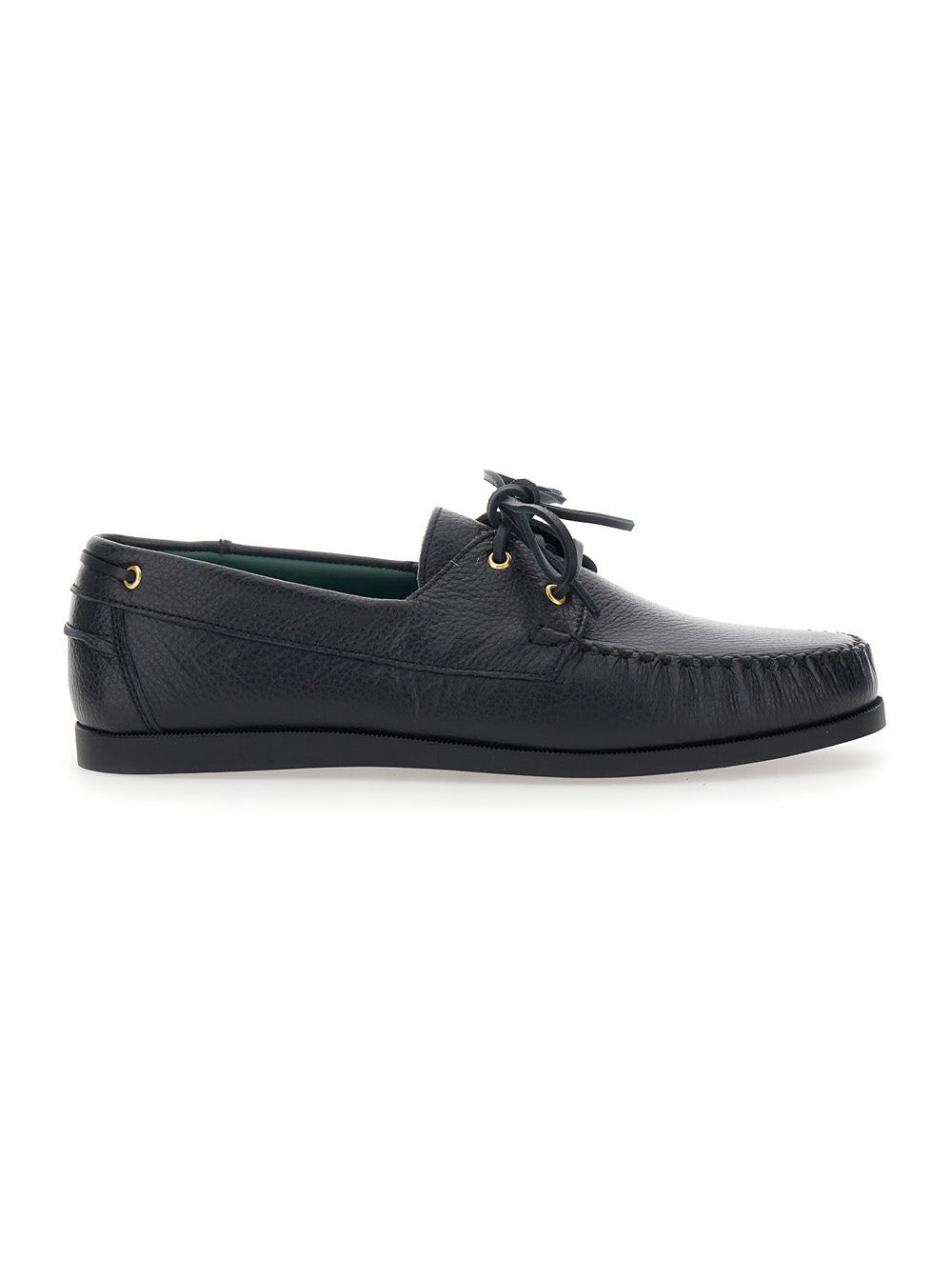 Vinny'S Grain Leather Loafer — Black by Vinny'S