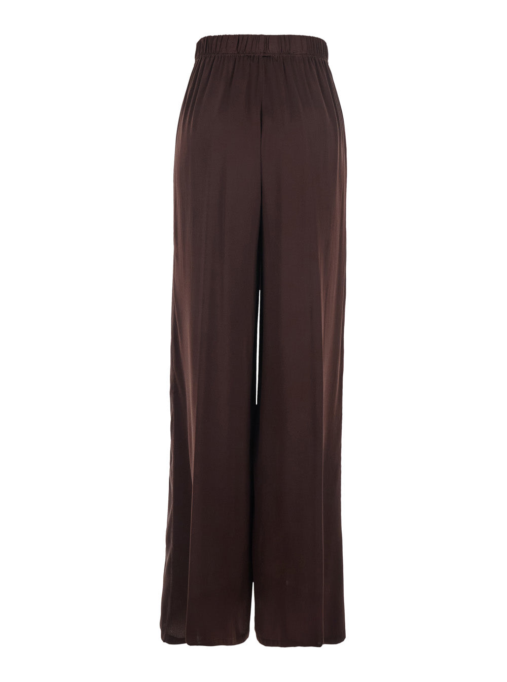 Jucca Silk Trousers — Brown, view 2