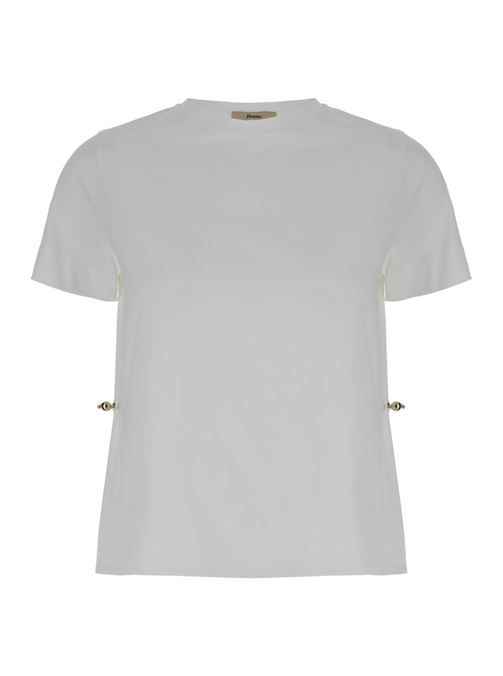 Herno Drawstring Cotton Shirt — White by Herno