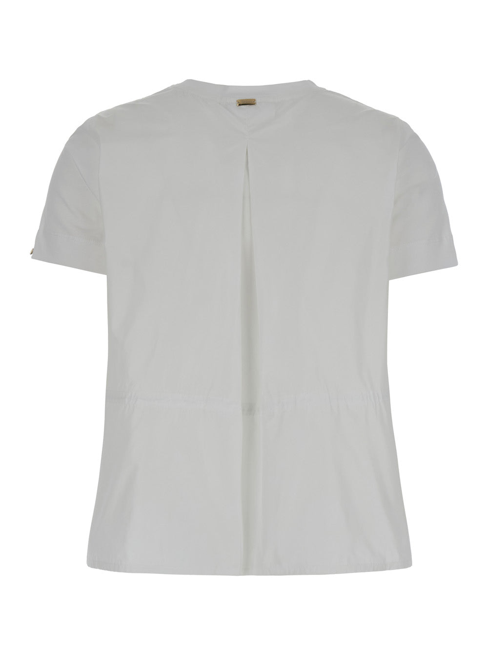 Herno Drawstring Cotton Shirt — White, view 2