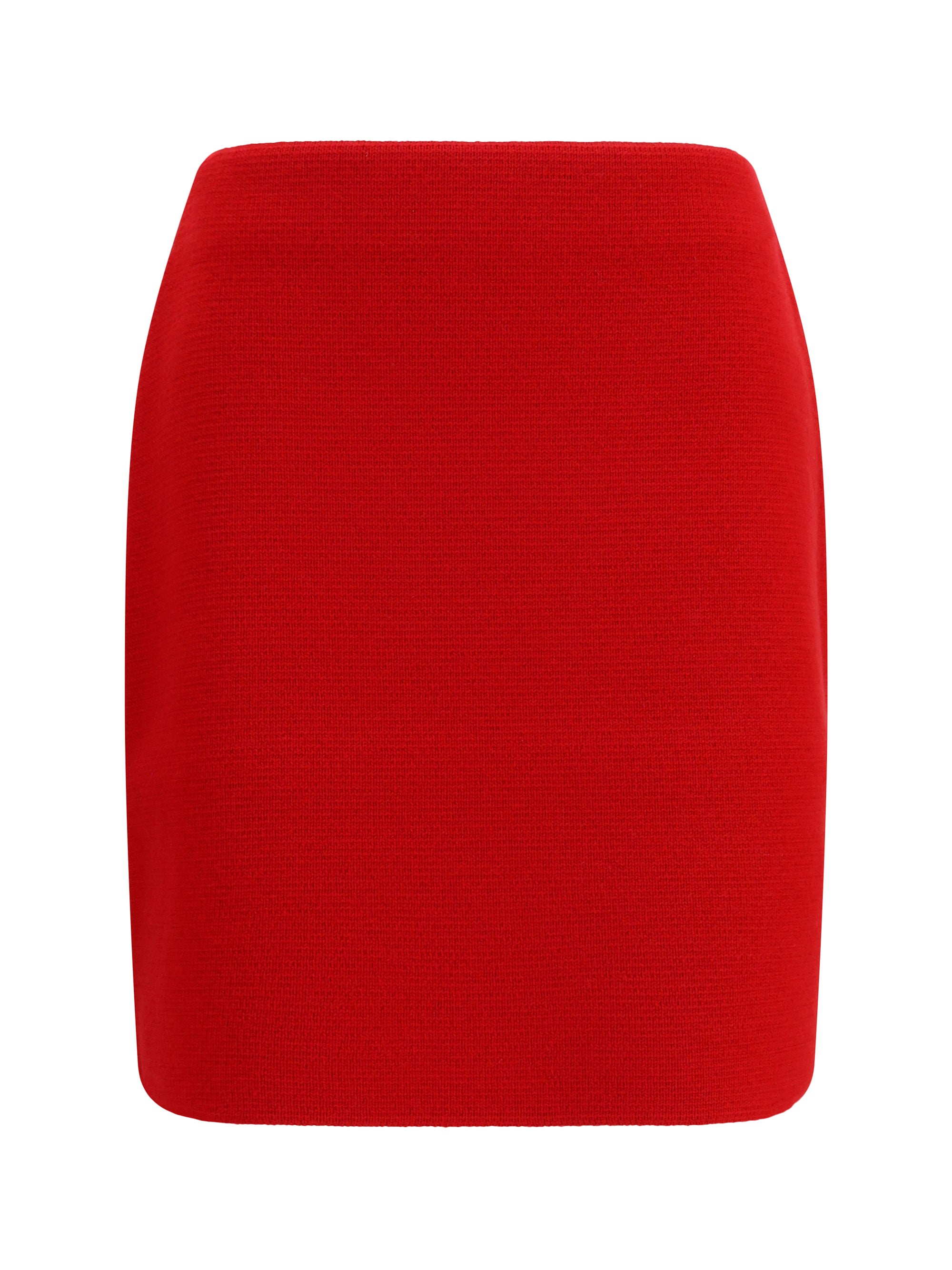 Fabiana Filippi Merino Wool Skirt — Red, view 3