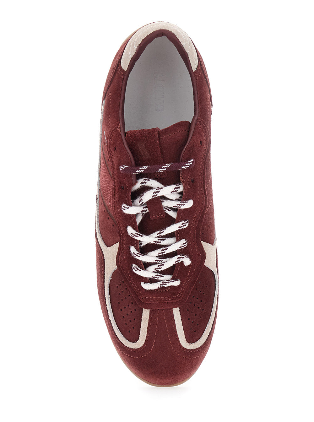 Alohas Suede with Contrasting Detail Sneaker — Bordeaux, view 4