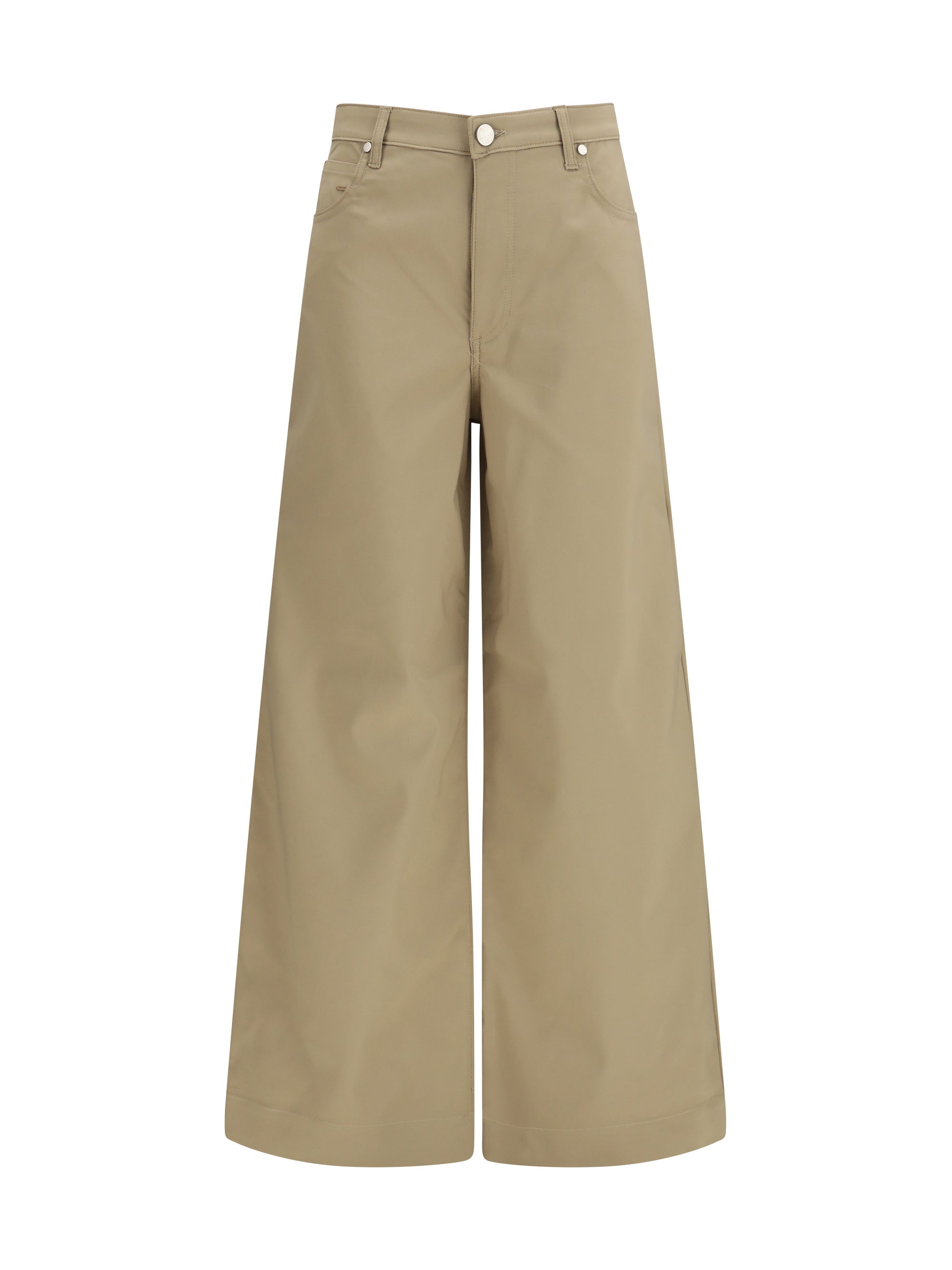 Cruna Five-Pocket Cotton Trousers — Beige, view 2