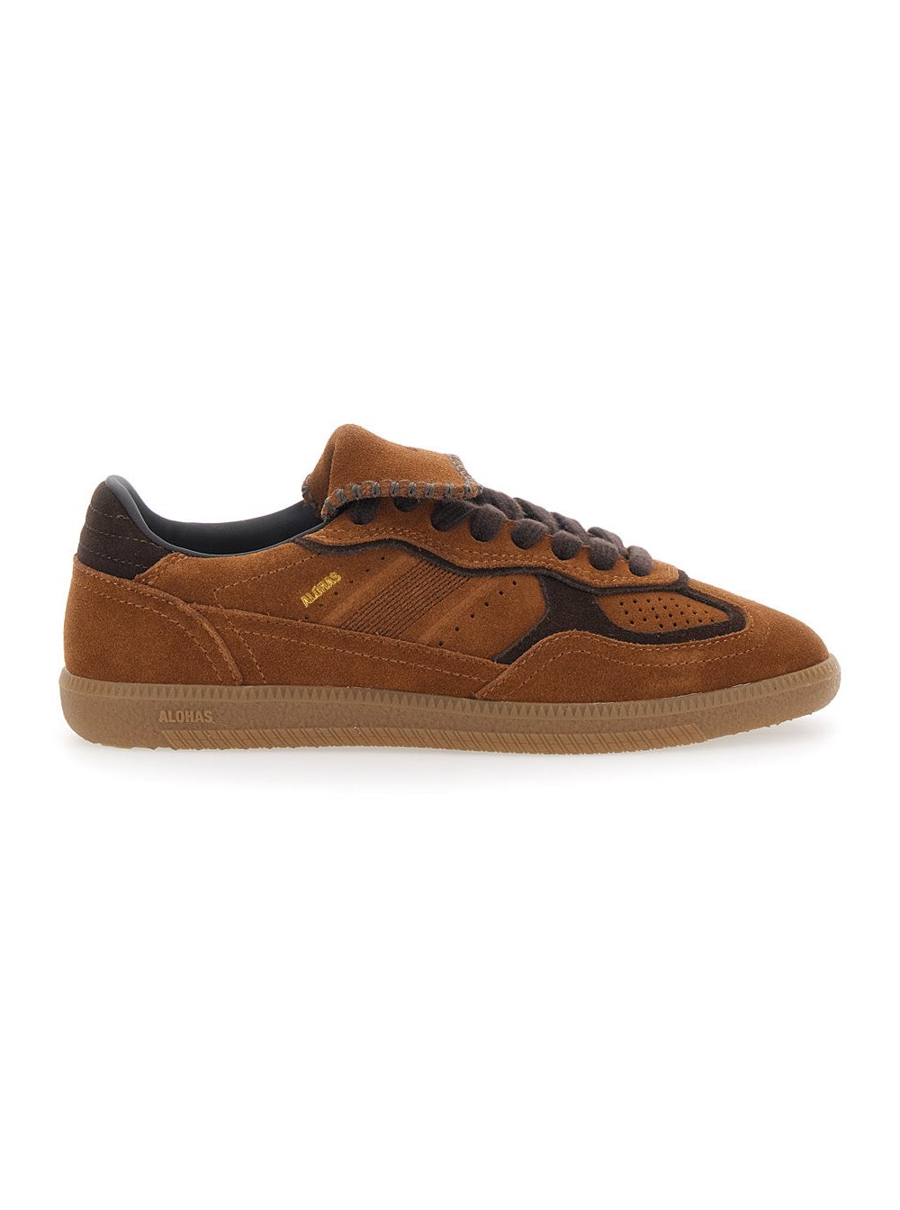 Alohas Suede Low-Top Sneaker — Brown by Alohas