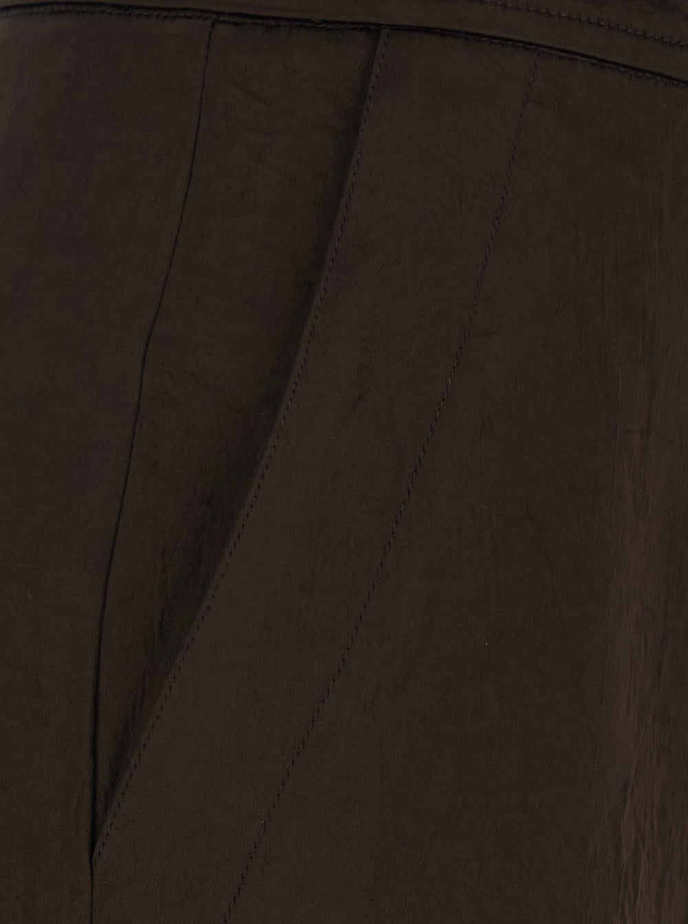 Twinset Tech Fabric Acetate Cargo Pants — Brown, view 3
