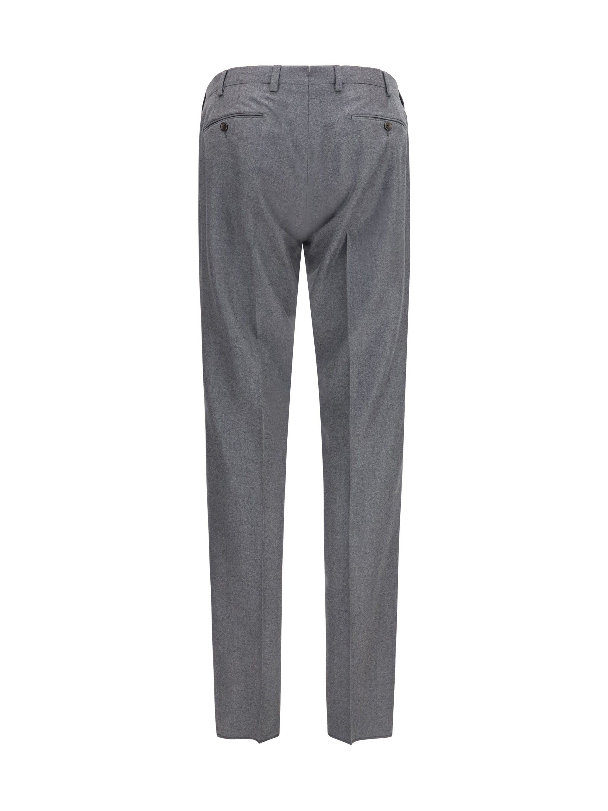 Germano 1952 Tailored Virgin Wool Trousers — Gray, view 3