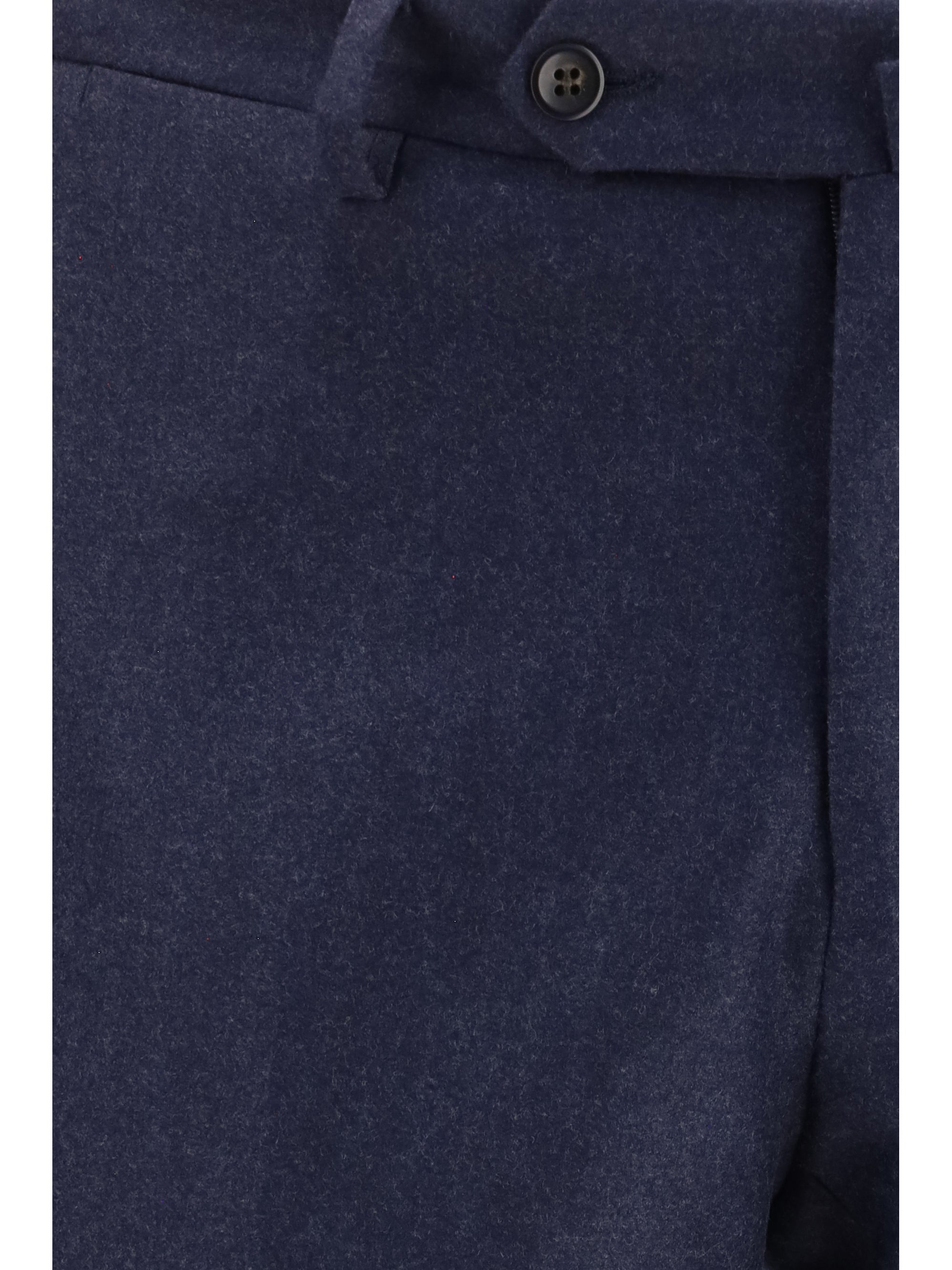 Germano 1952 Virgin Wool Tailored Trousers — Navy, view 3