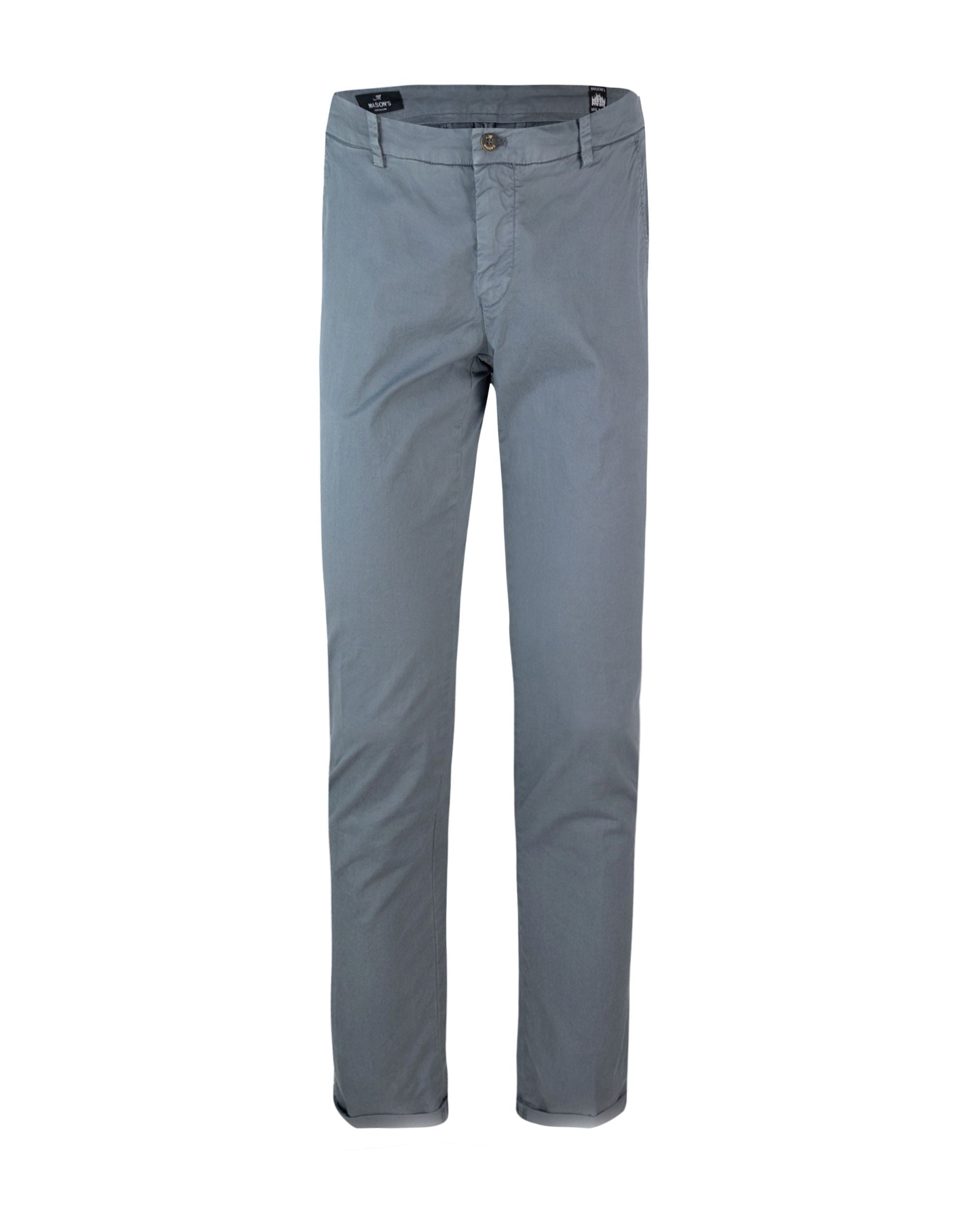 Mason'S Stretch Cotton Chinos — Gray by Mason'S