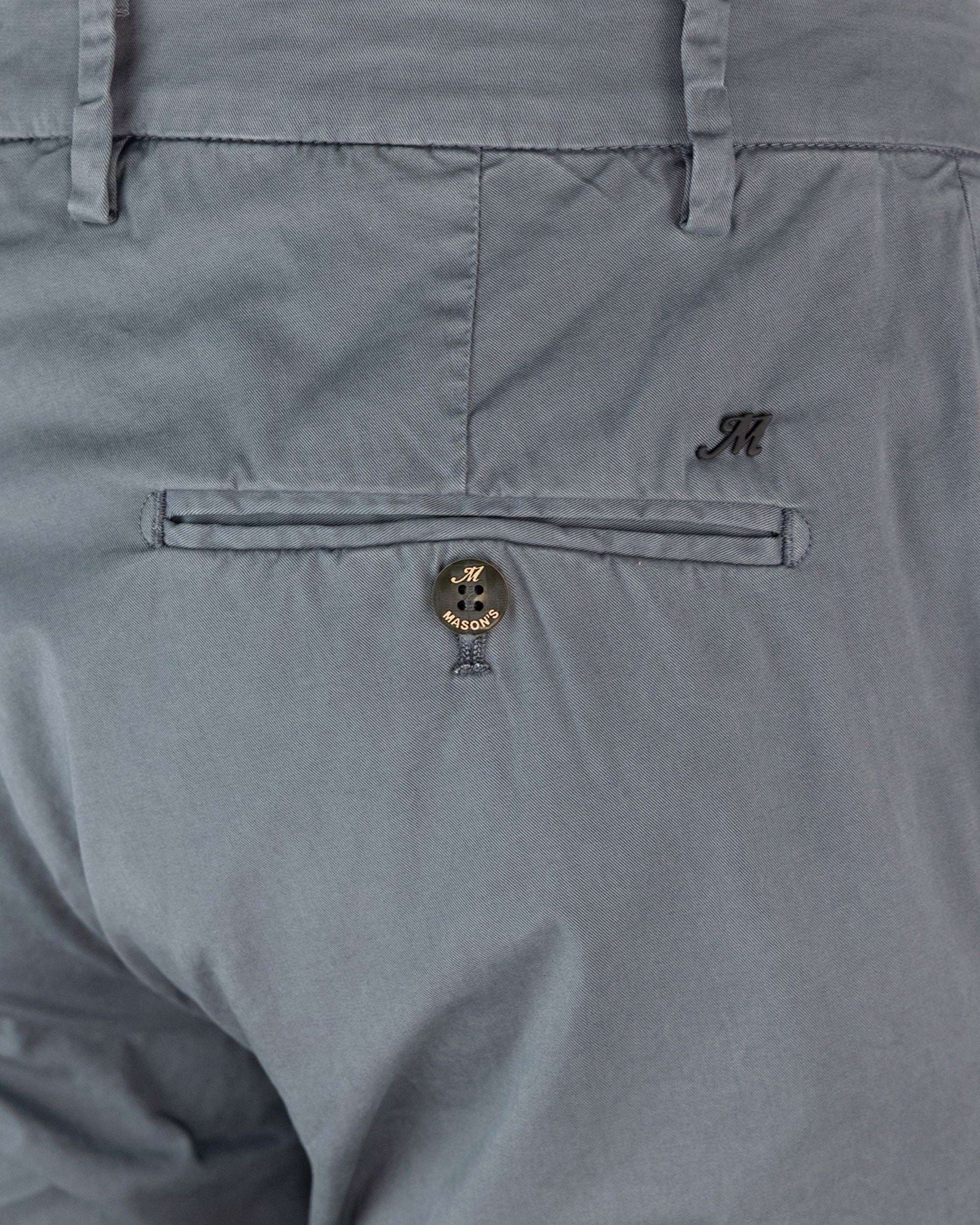 Mason'S Stretch Cotton Chinos — Gray, view 3