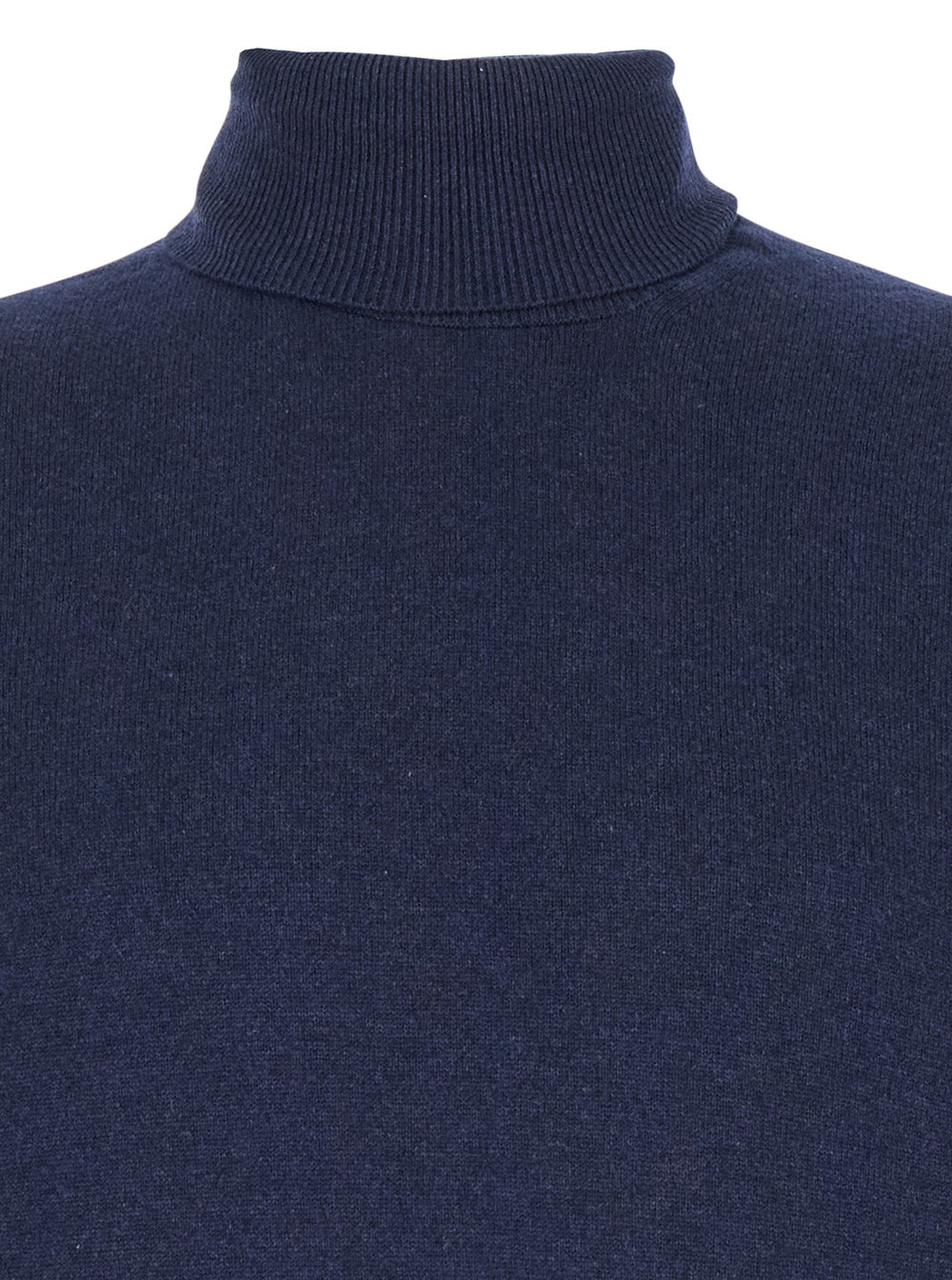 Leplain Merino Wool Blend Turtleneck Sweater — Navy, view 3